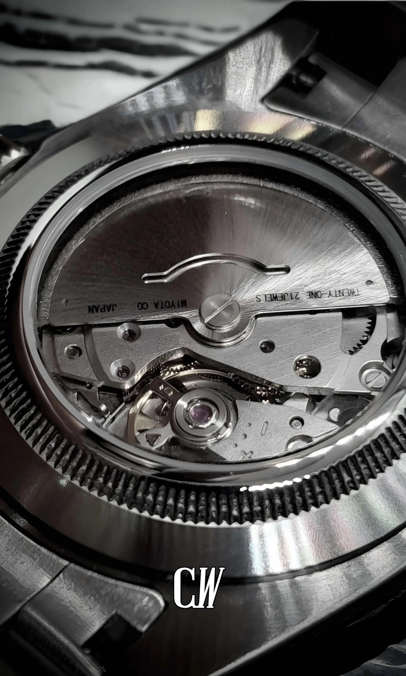 Seikojust mod daydate blue roman numeral automatic watch - Circa Watch Labs