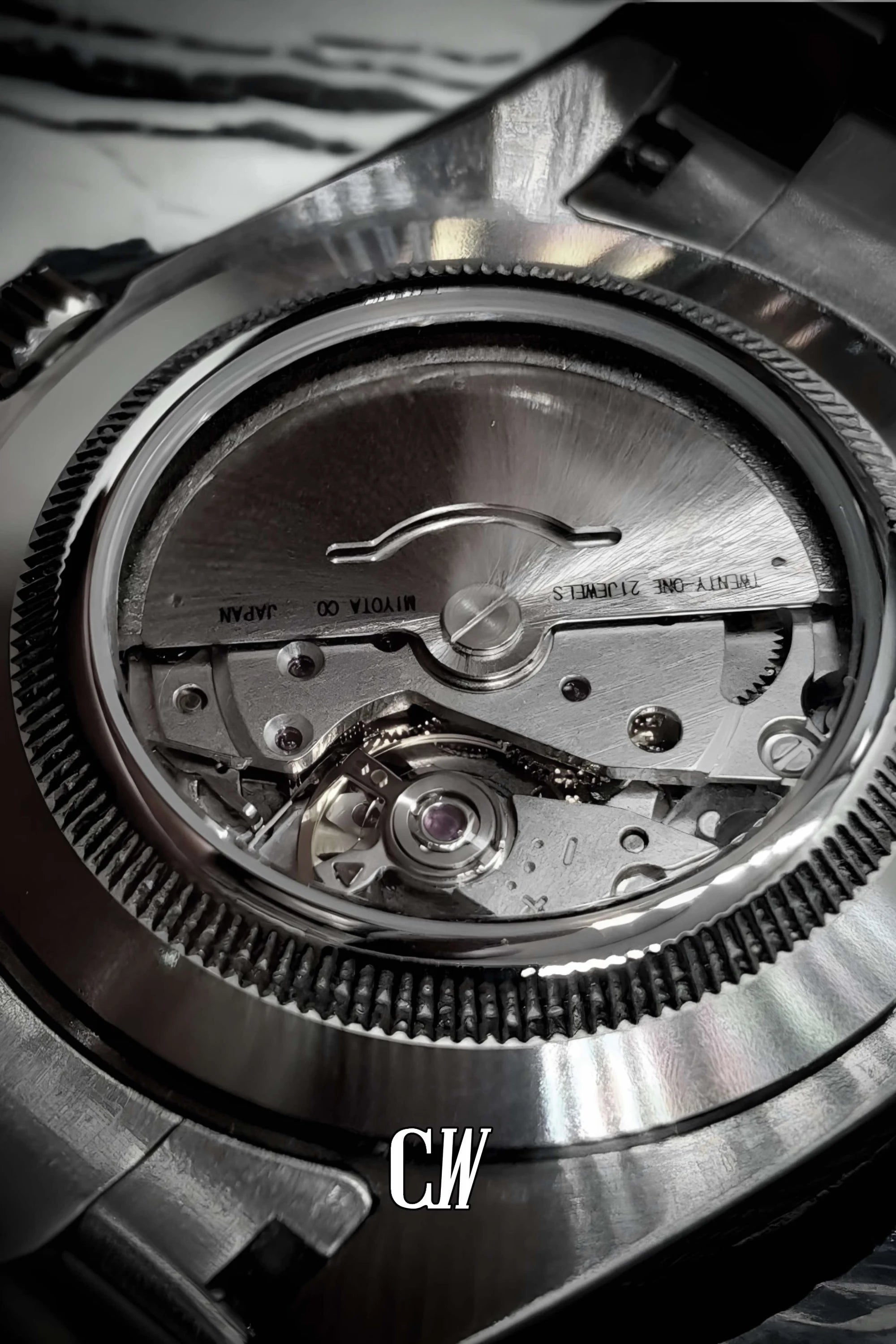 Seikojust mod daydate chocolate arabic automatic watch - Circa Watch Labs