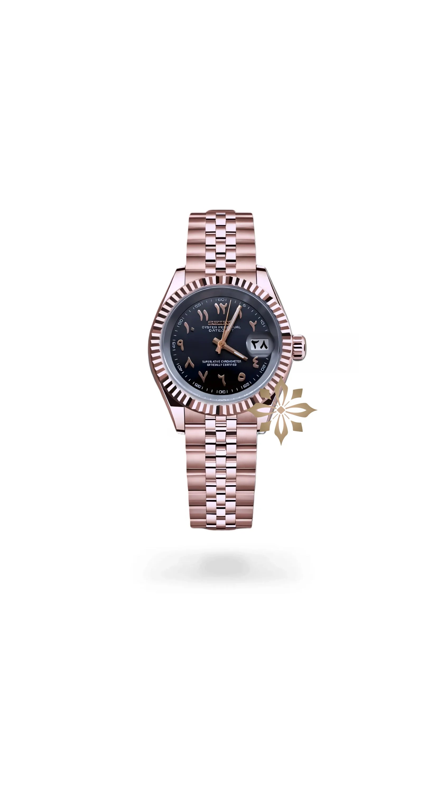 Seikojust mod watch 'Black rose gold' arabic - Circa Watch Labs