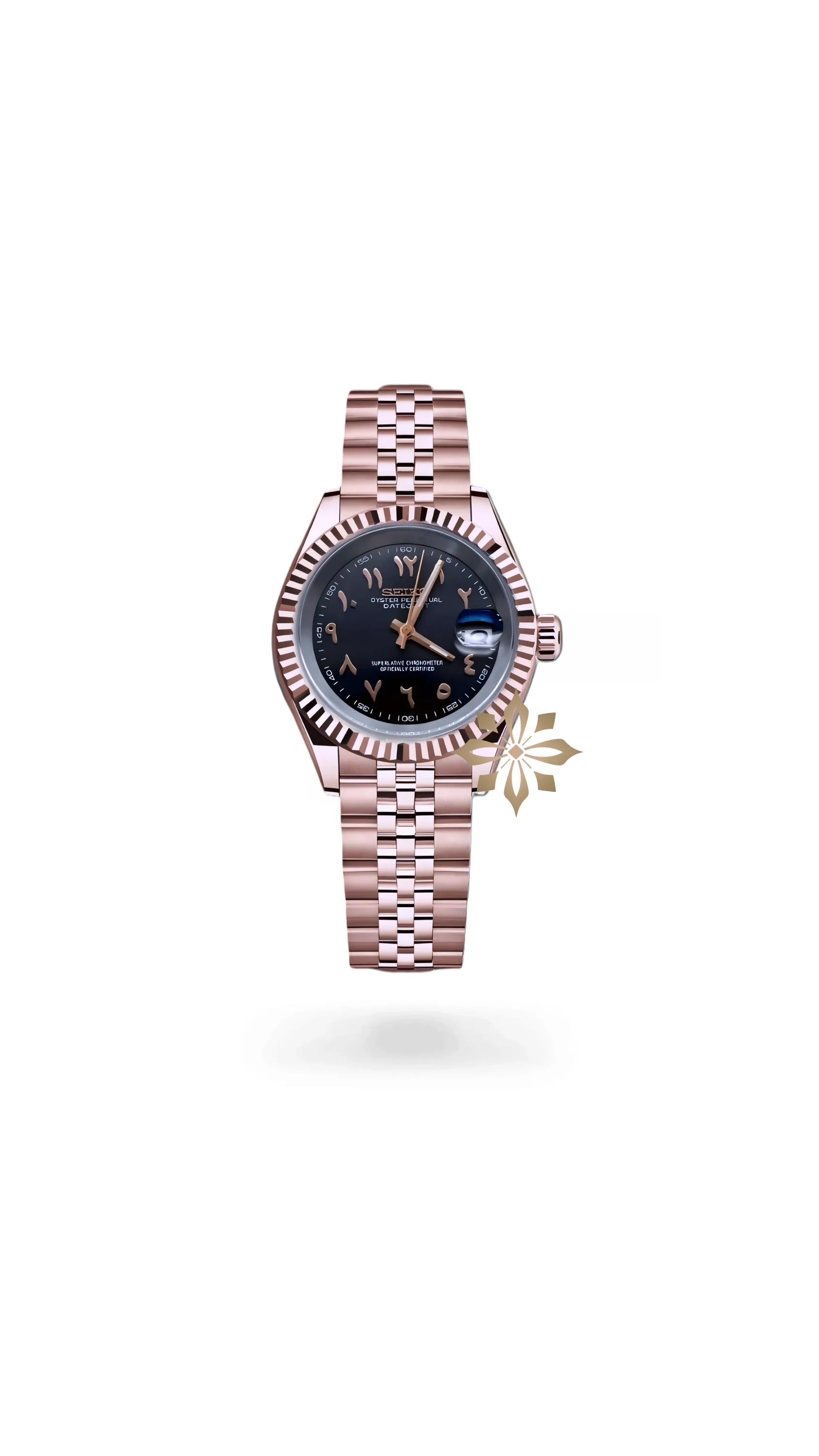 Seikojust mod watch 'Black rose gold' arabic - Circa Watch Labs
