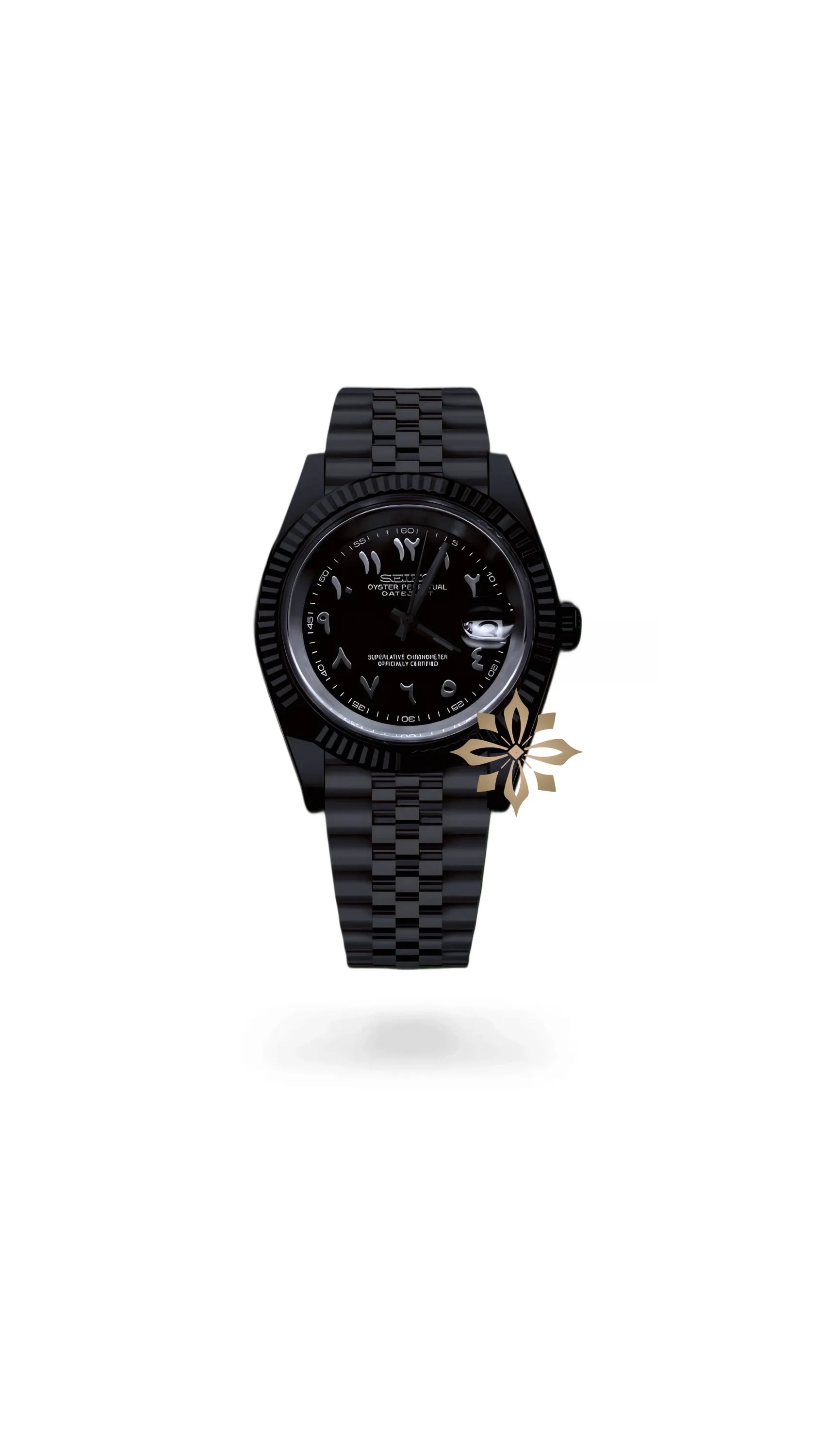 Seikojust mod watch 'Triple Black' arabic - Circa Watch Labs