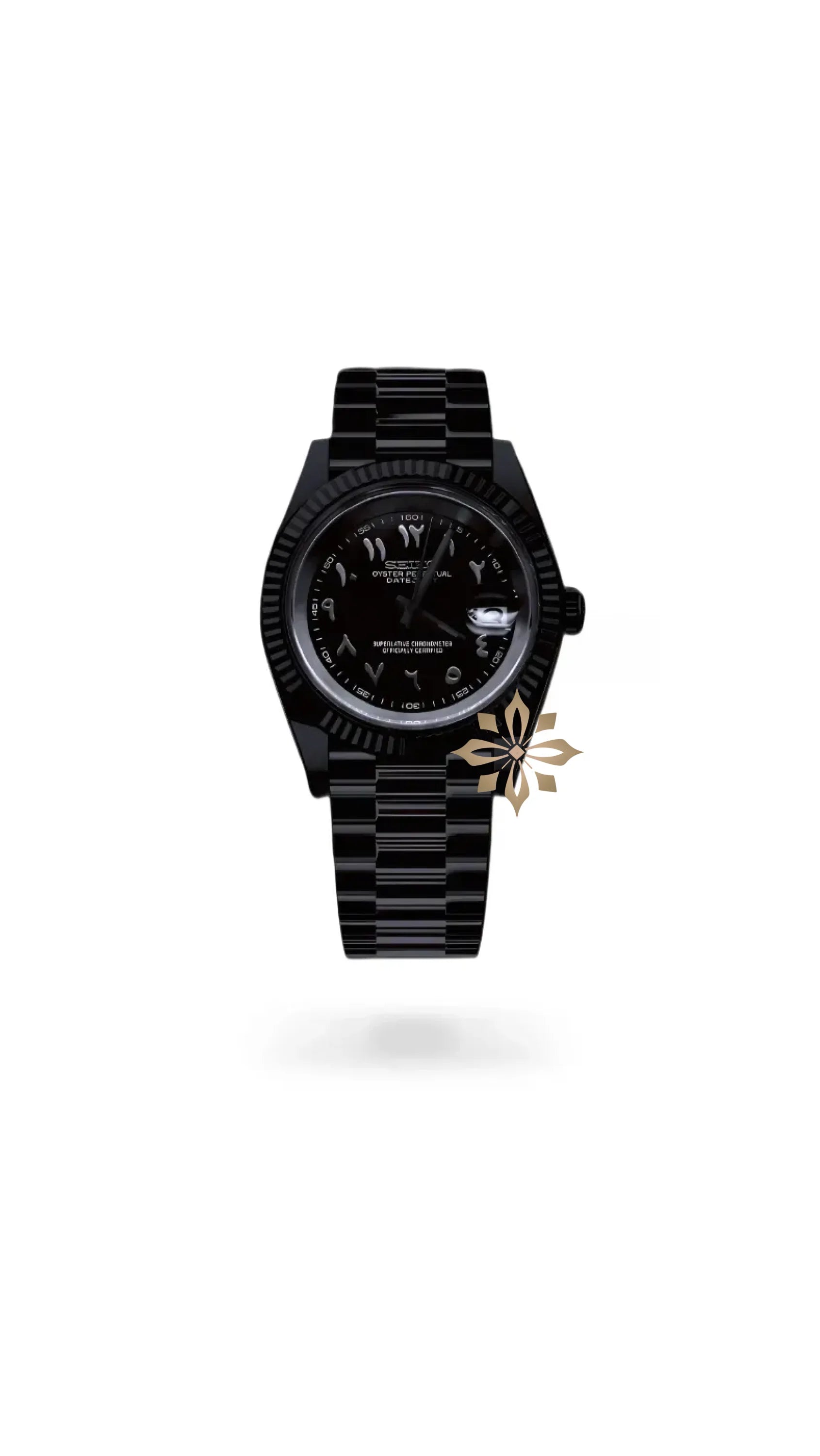 Seikojust mod watch 'Triple Black' arabic - Circa Watch Labs