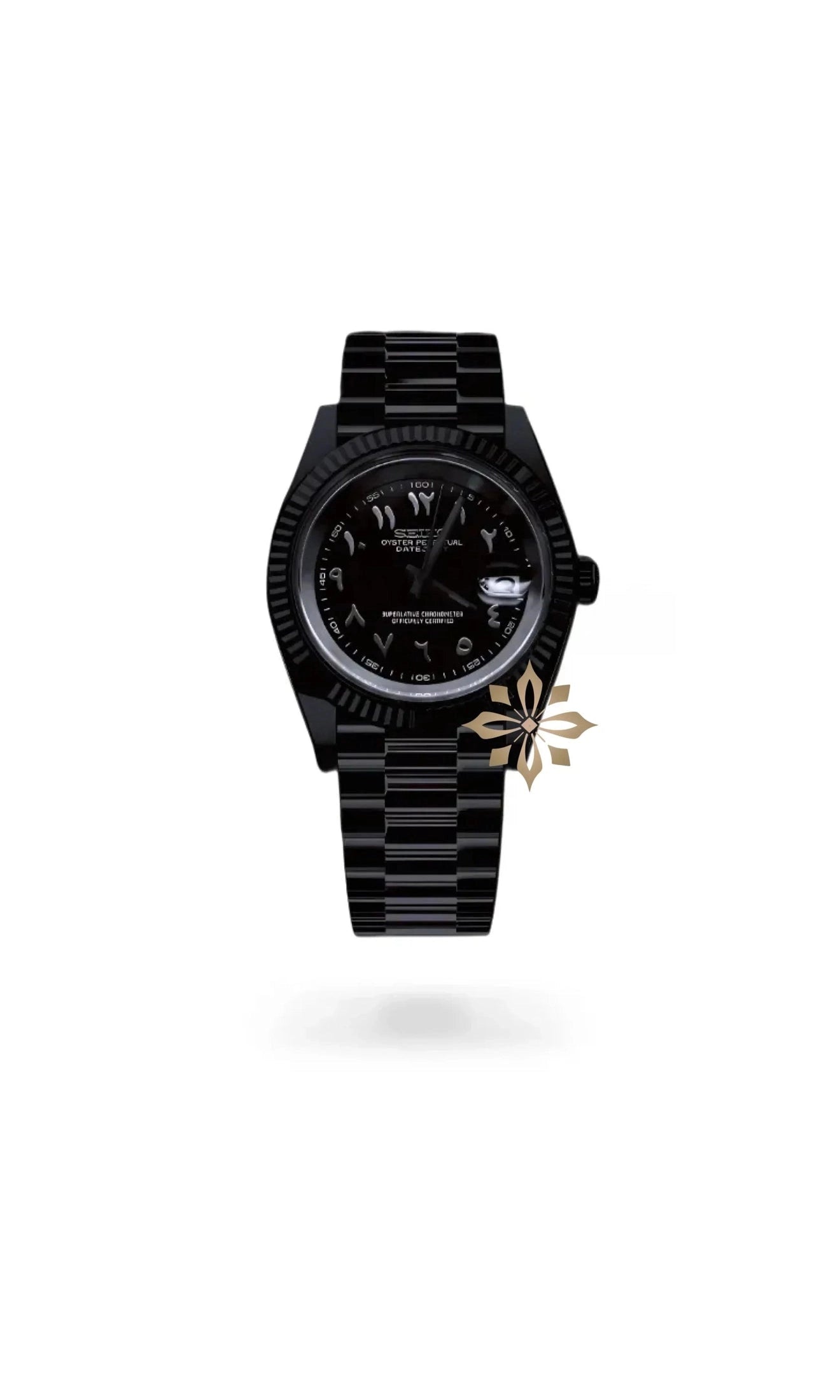 Seikojust mod watch 'Triple Black' arabic - Circa Watch Labs