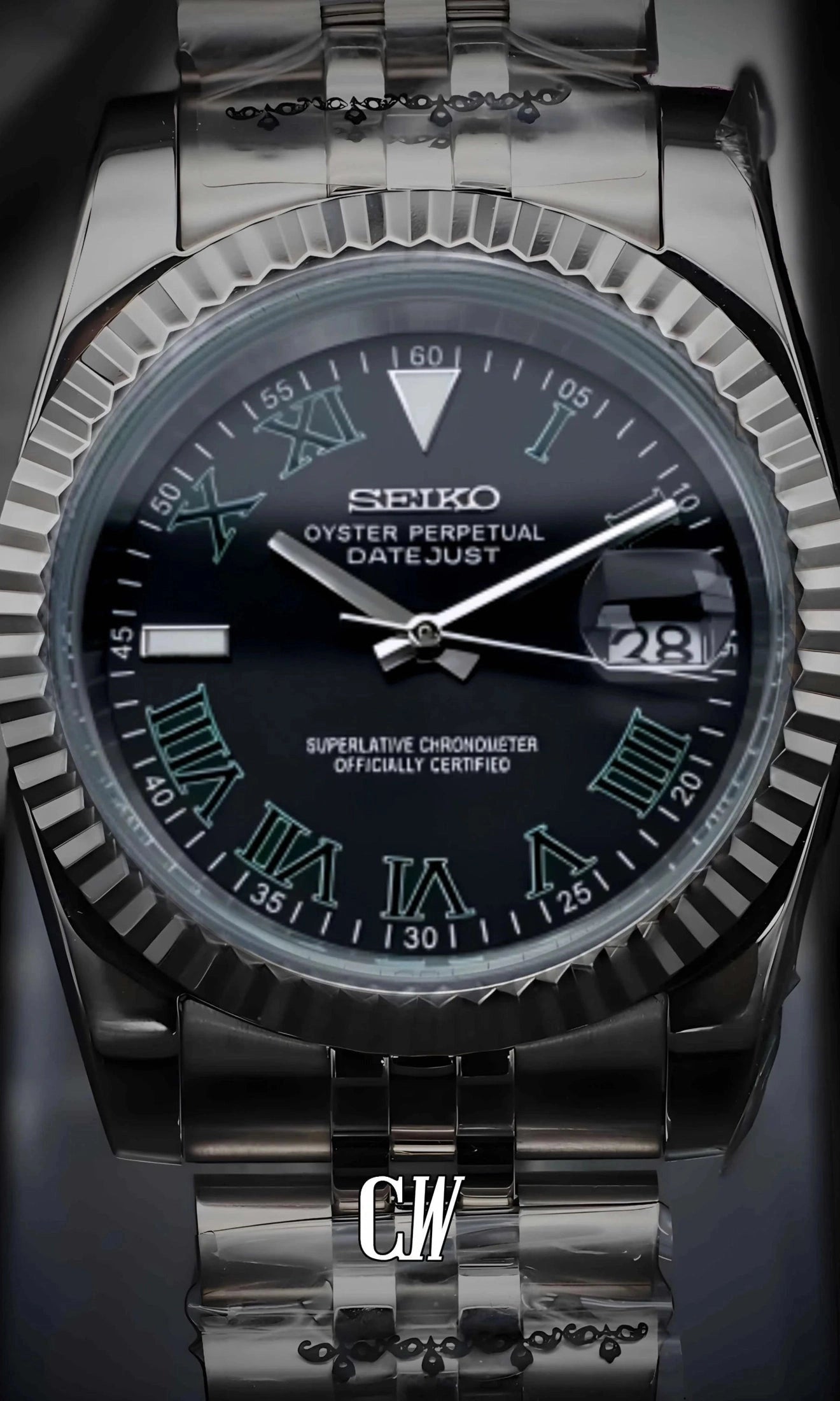 Seikojust mod Wimbledon watch black - Circa Watch Labs