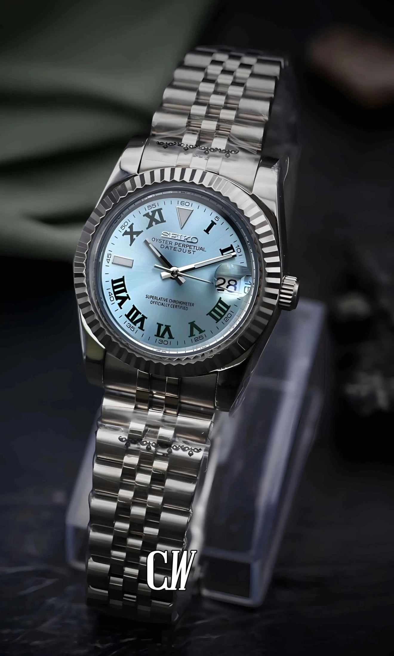 Seikojust mod Wimbledon watch blue - Circa Watch Labs