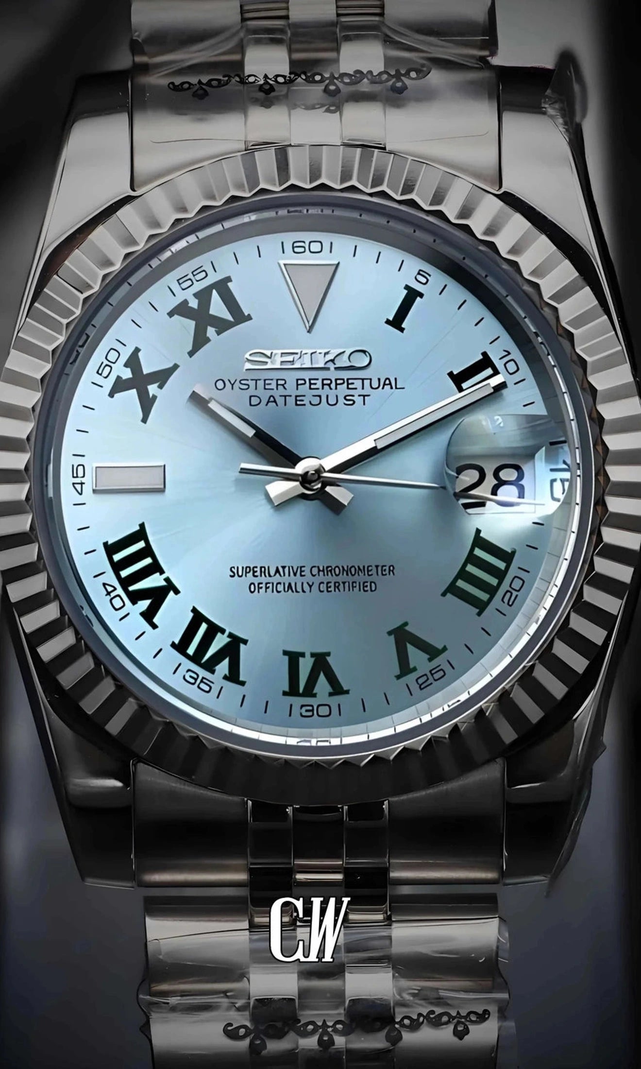 Seikojust mod Wimbledon watch blue - Circa Watch Labs