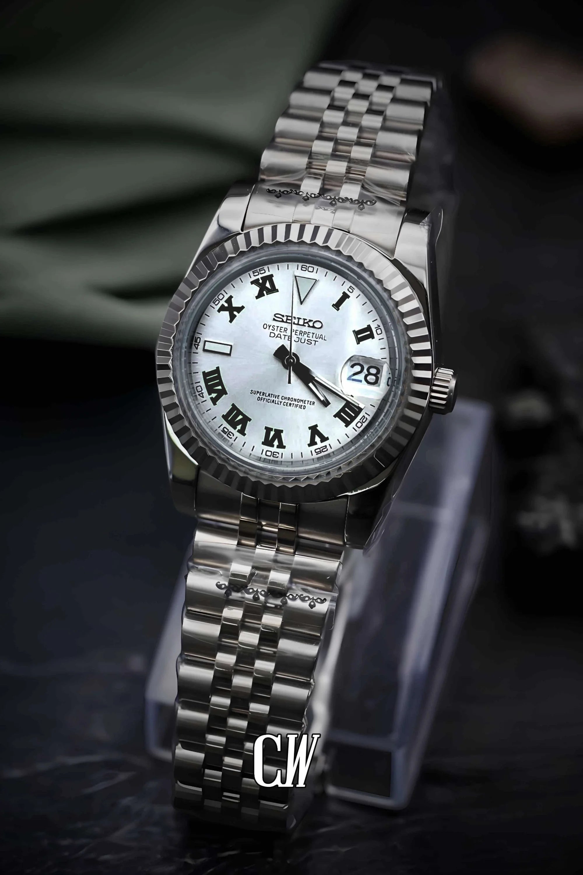 Seikojust mod Wimbledon watch white - Circa Watch Labs seiko mod