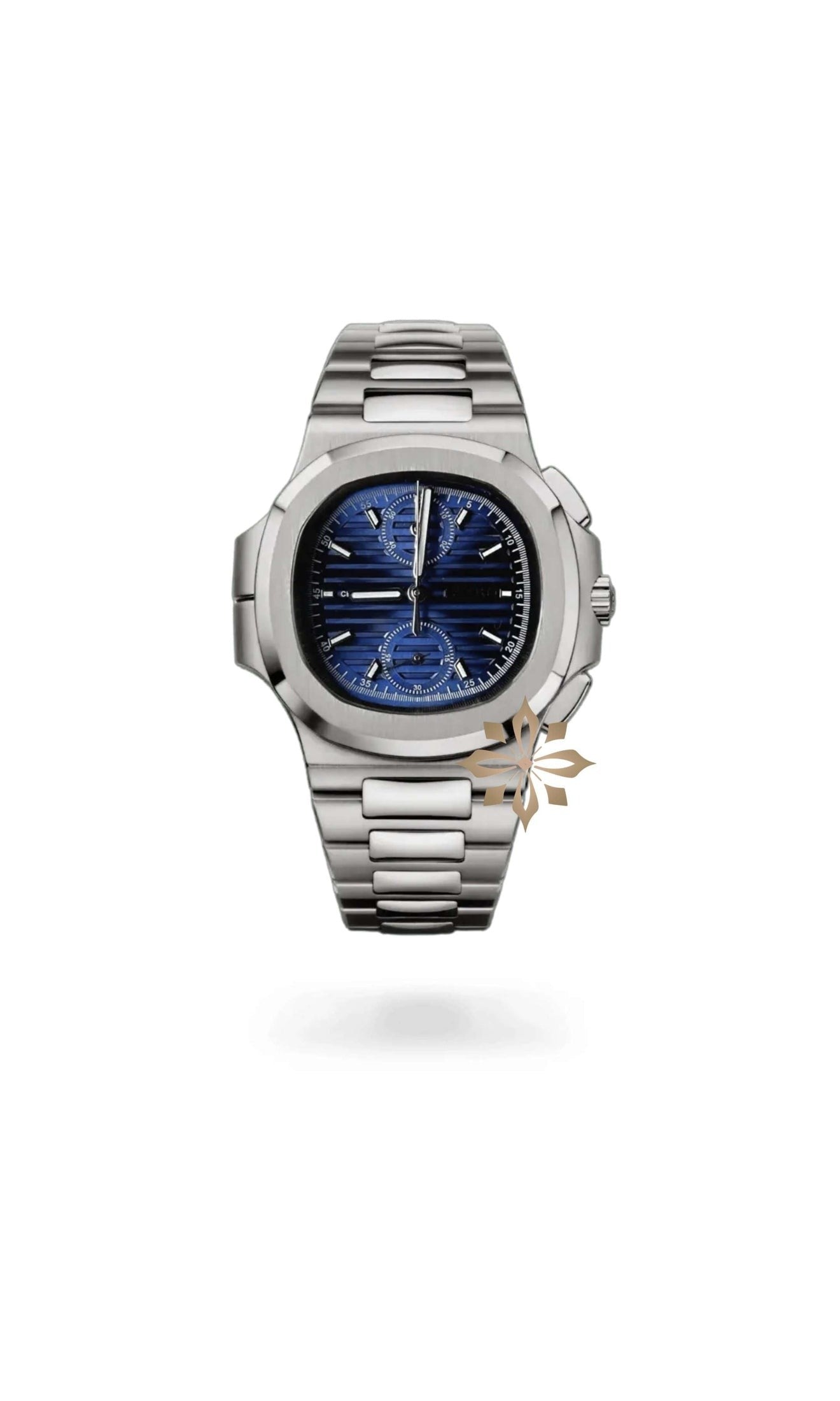 seiko mod Seikonautilus mod chronograph watch blue