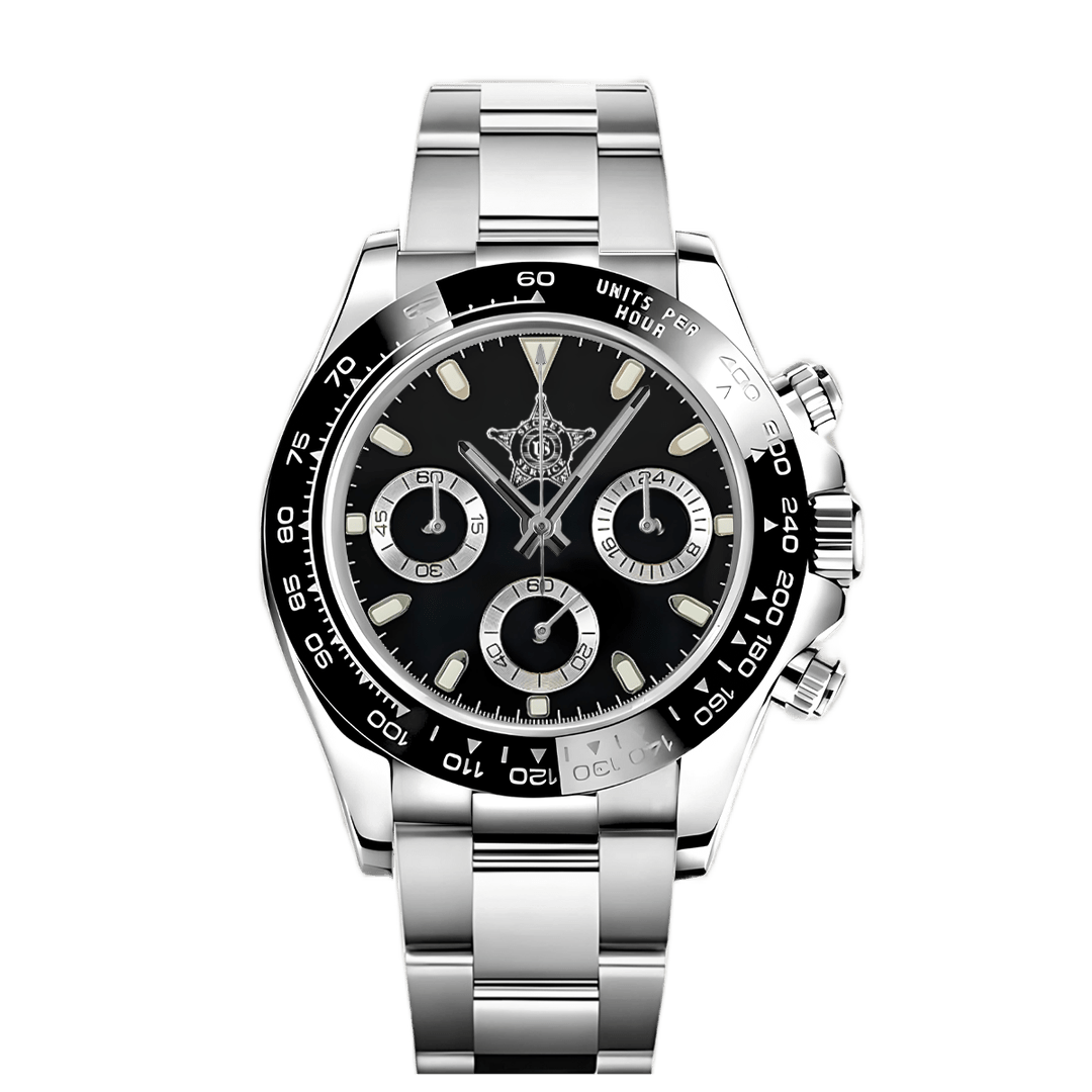 Seitona mod black style watch - custom logo AZ - Circa Watch Labs seiko mod