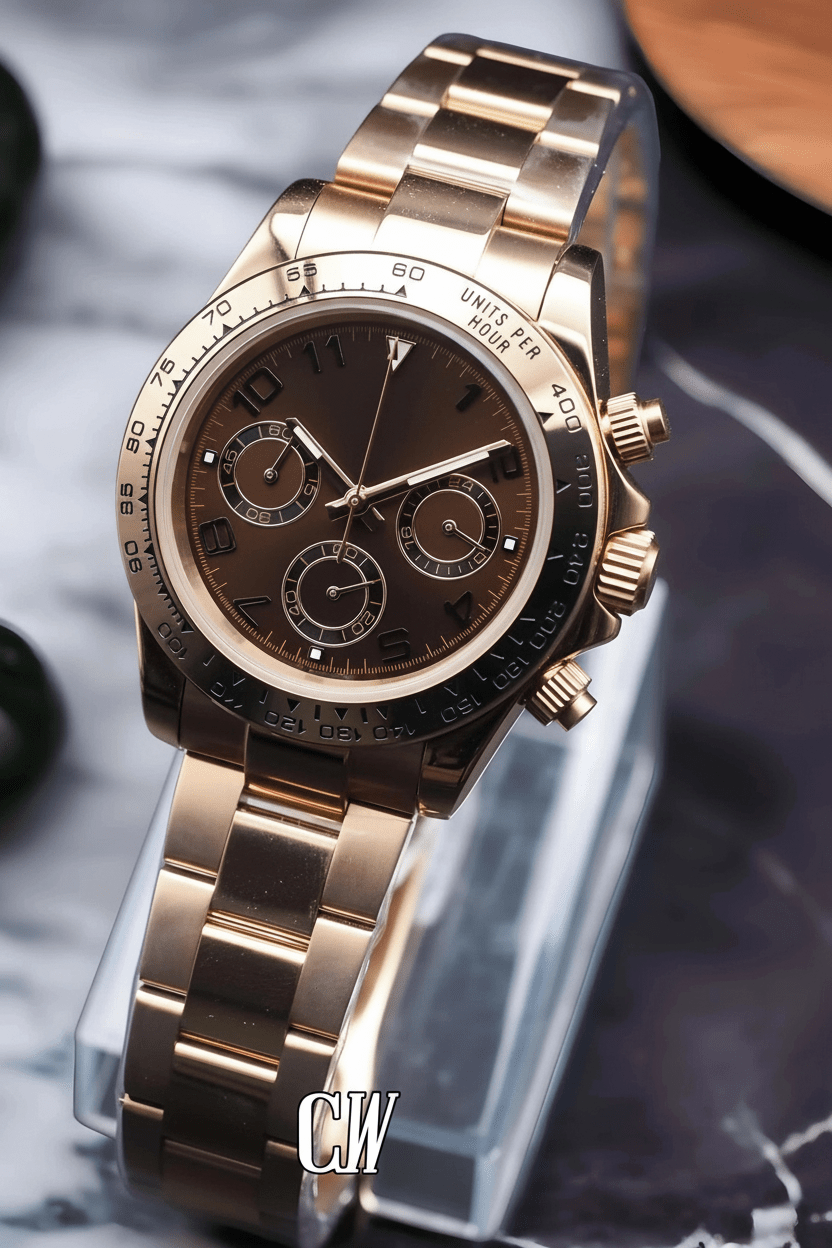 Seitona mod chocolate brown watch - Circa Watch Labs seiko mod