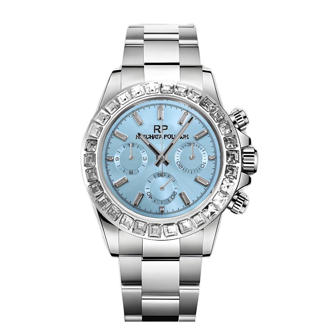 Seitona mod platinum baguette style watch - custom RP - Circa Watch Labs seiko mod