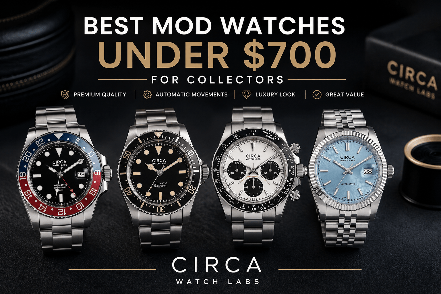 Best Mod Watches Under $700 for Collectors Who Want Premium Quality Without Overspending - Circa Watch Labs