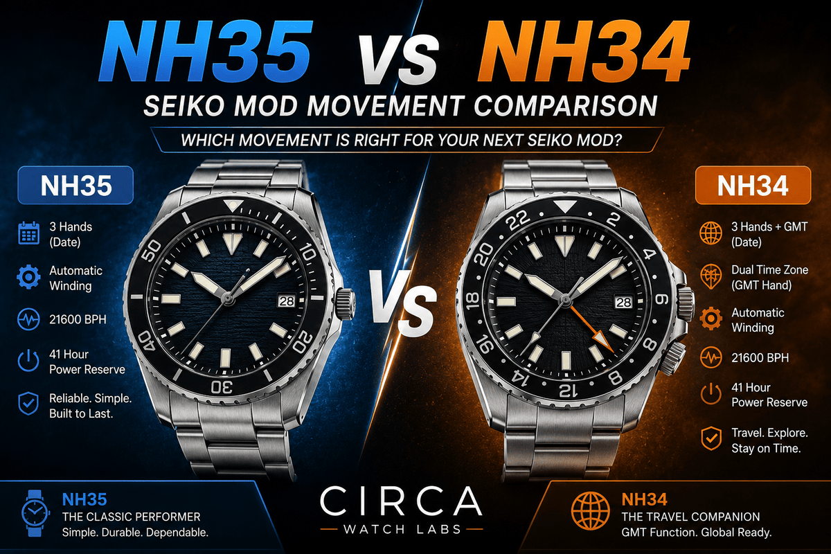 NH35 vs NH34 Seiko Mod Movement Comparison That Every USA Buyer Reads