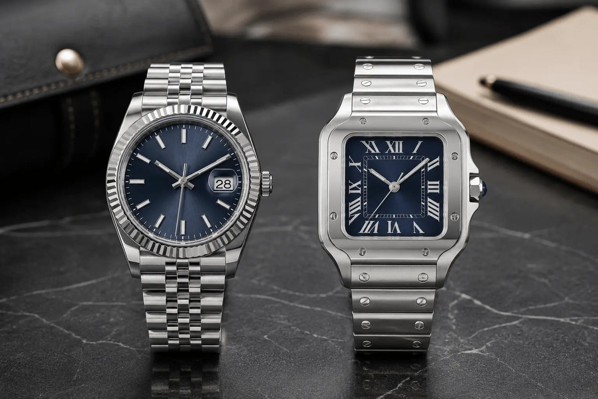 Seiko Datejust Mod vs Seiko Santos Mod – Which Everyday Luxury Watch Fits Your Style Better? - Circa Watch Labs