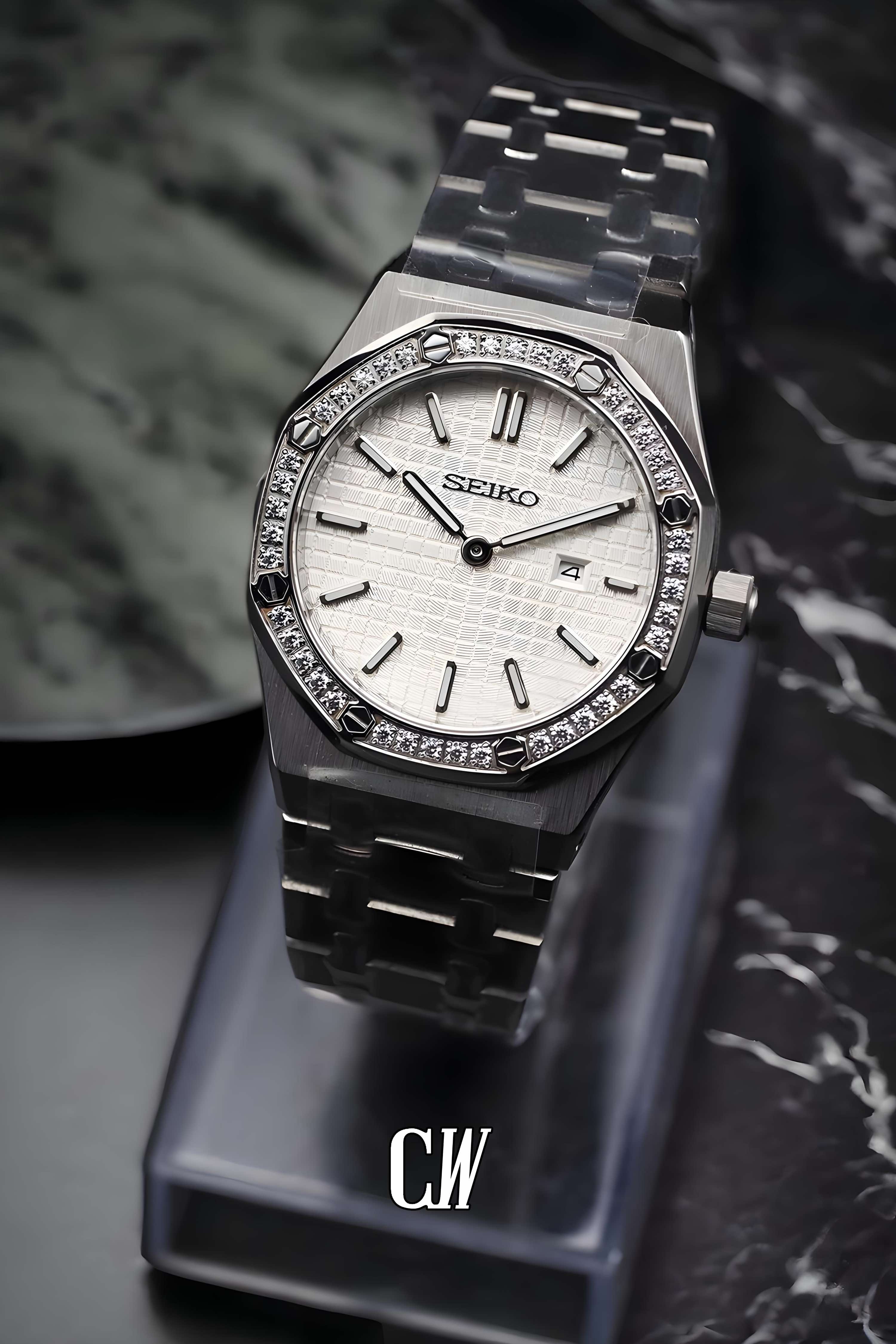 Ladies Mod Royal Seikoak watch 'White' - Circa Watch Labs