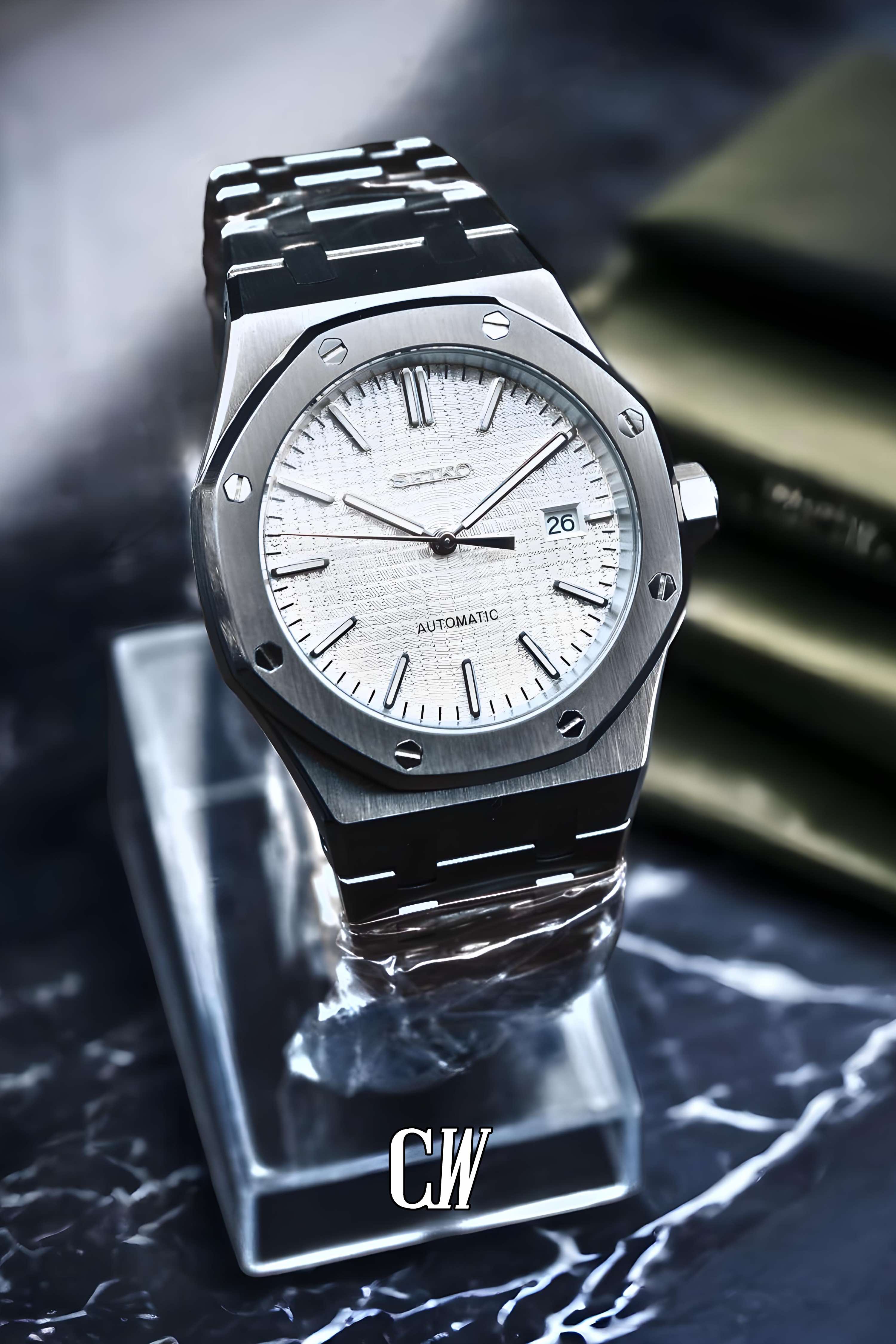 Mod Royal Seikoak watch 'white' - Circa Watch Labs