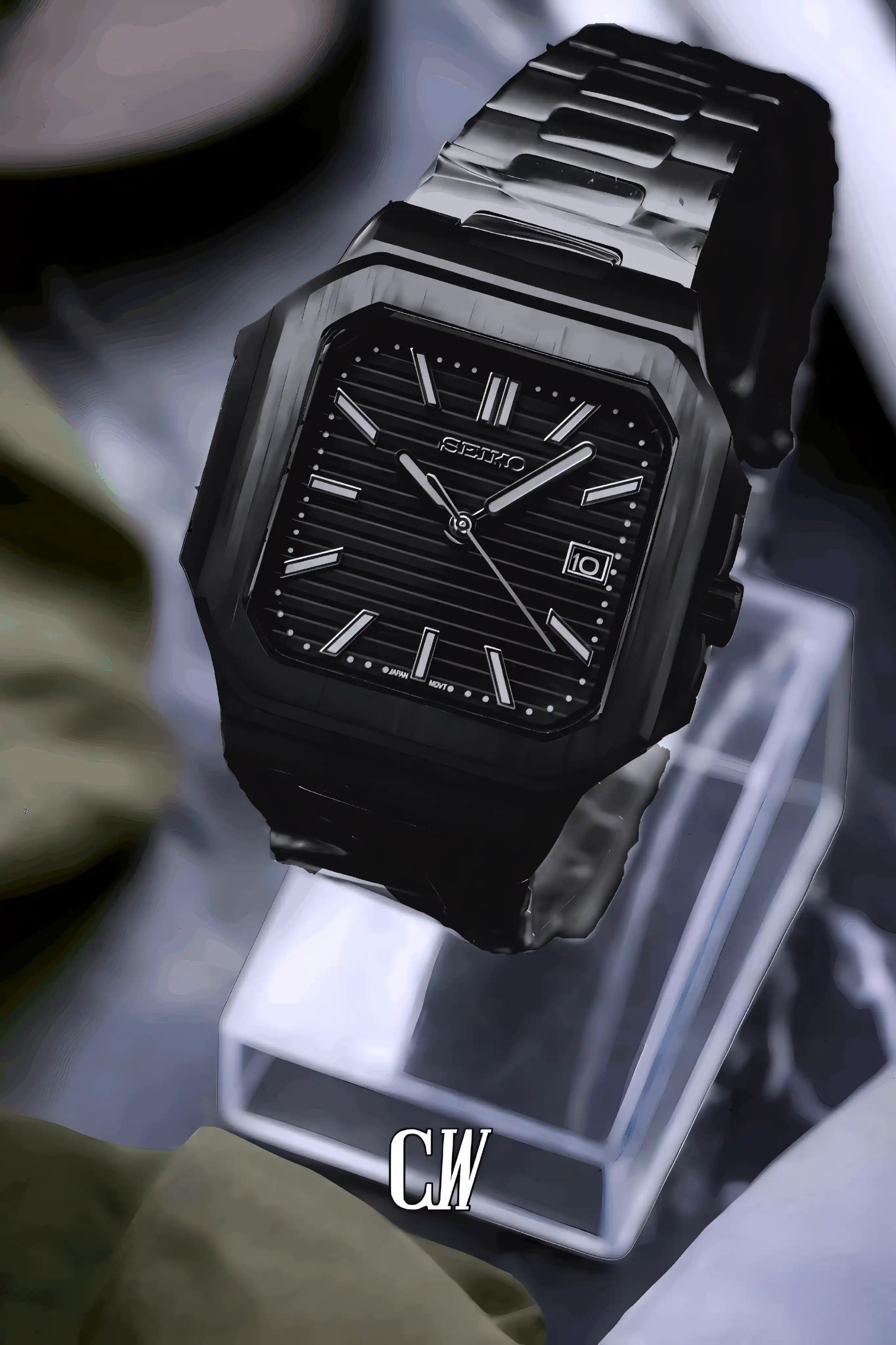 Seikocubitus mod watch triple black