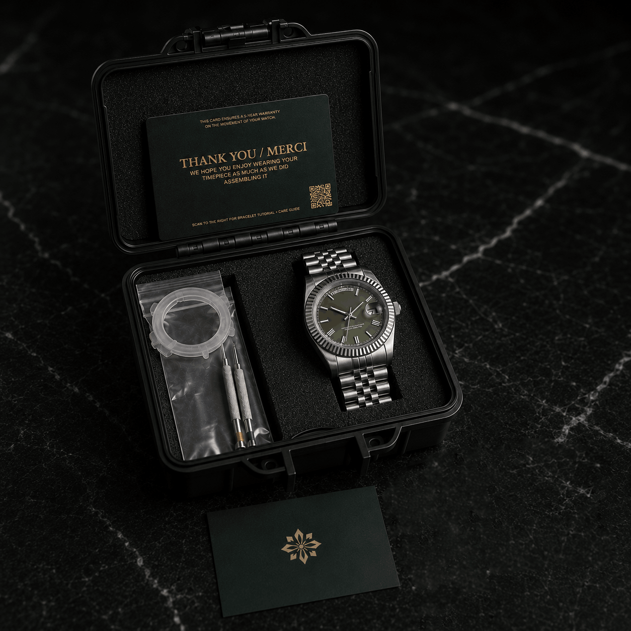 Circa Watch Labs luxury packaging and unboxing contents