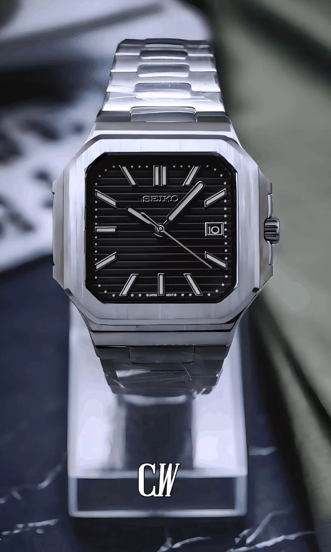 Cubito mod watch black-Circa Watch Labs