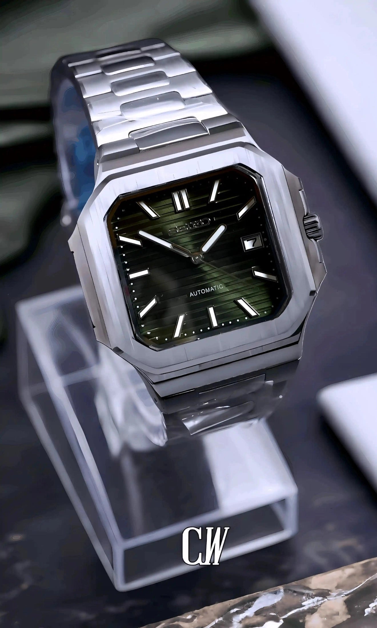 Cubito mod watch olive green-Circa Watch Labs