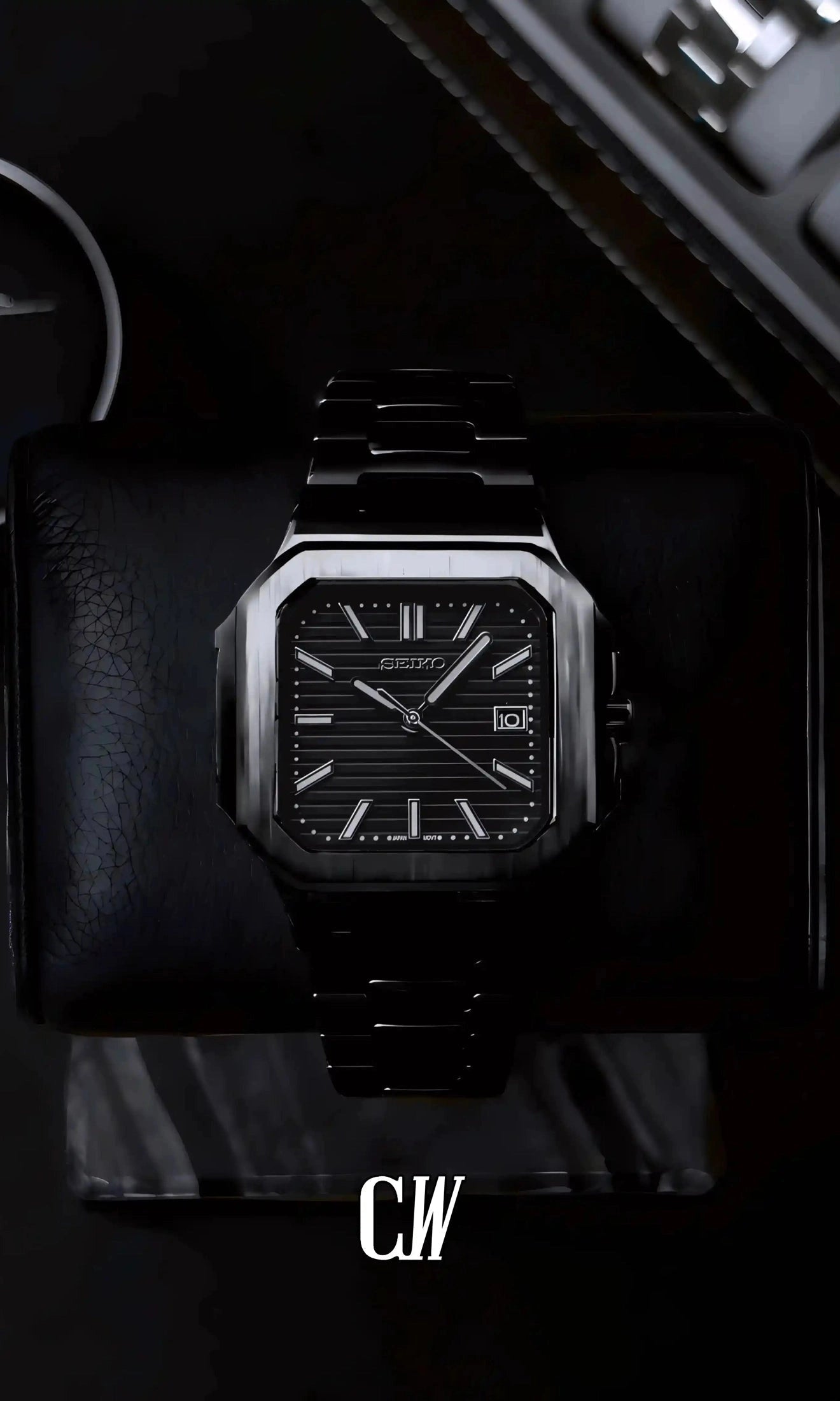 Cubito mod watch triple black-Circa Watch Labs