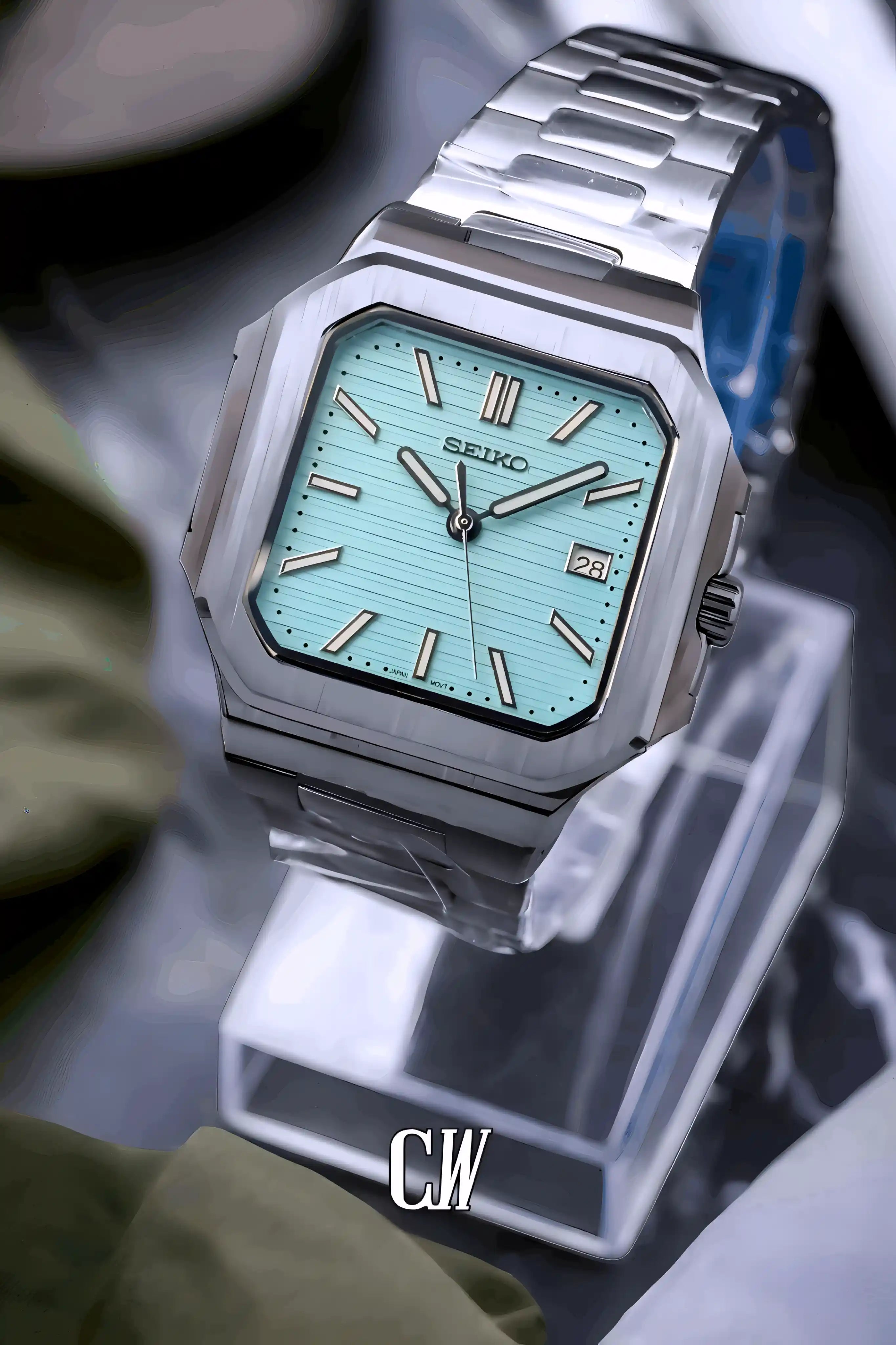 Seikocubitus mod watch tiffany blue
