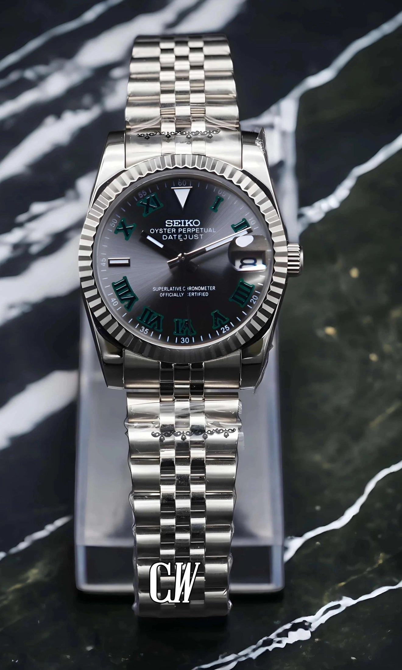 DJ Wimbledon watch silver-Circa Watch Labs