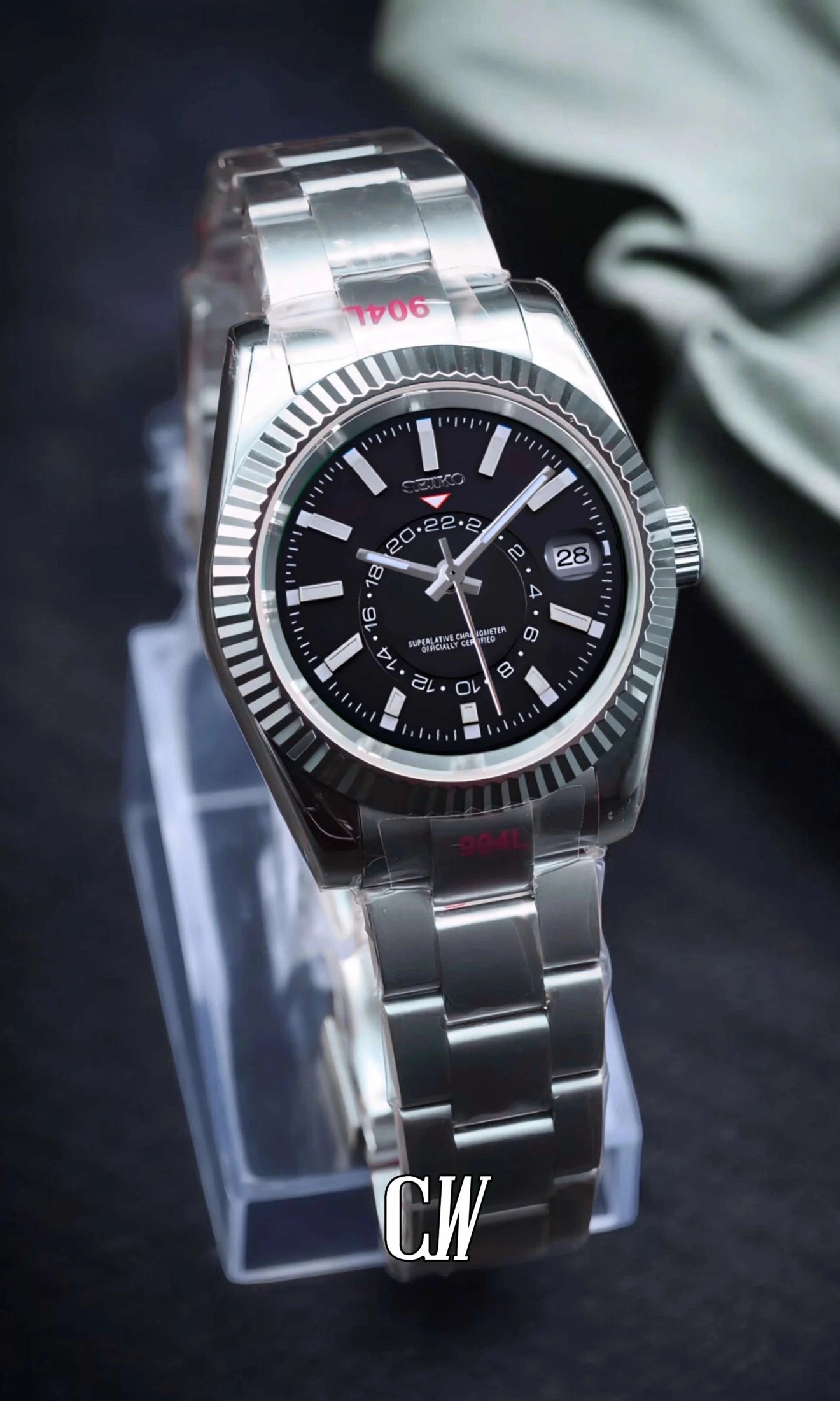 DJ mod skydweller watch black-Circa Watch Labs