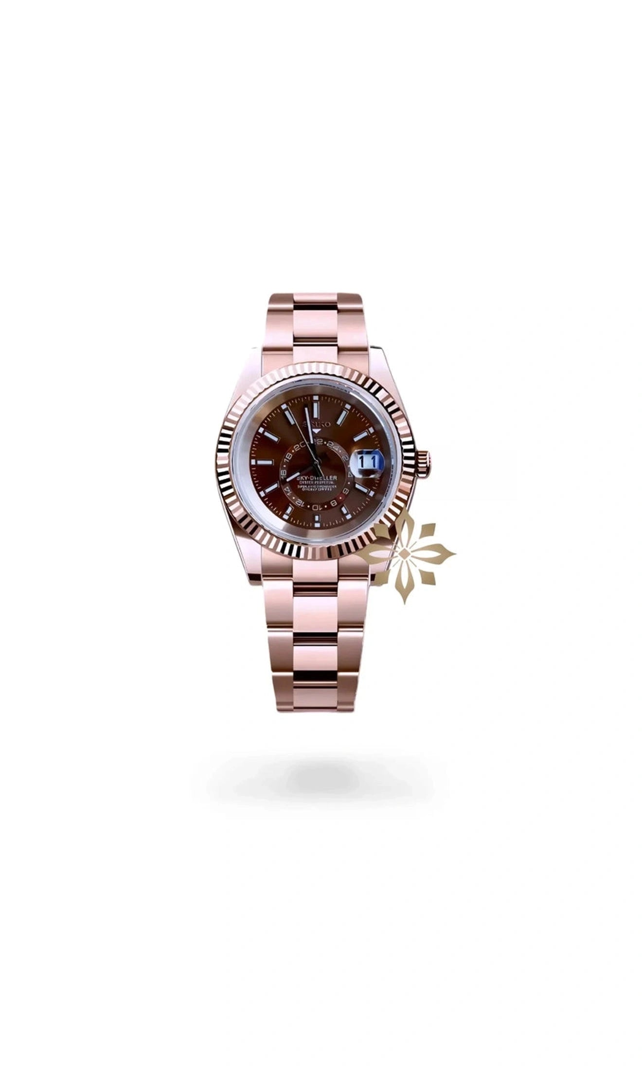 DJ mod skydweller watch brown rose gold-Circa Watch Labs