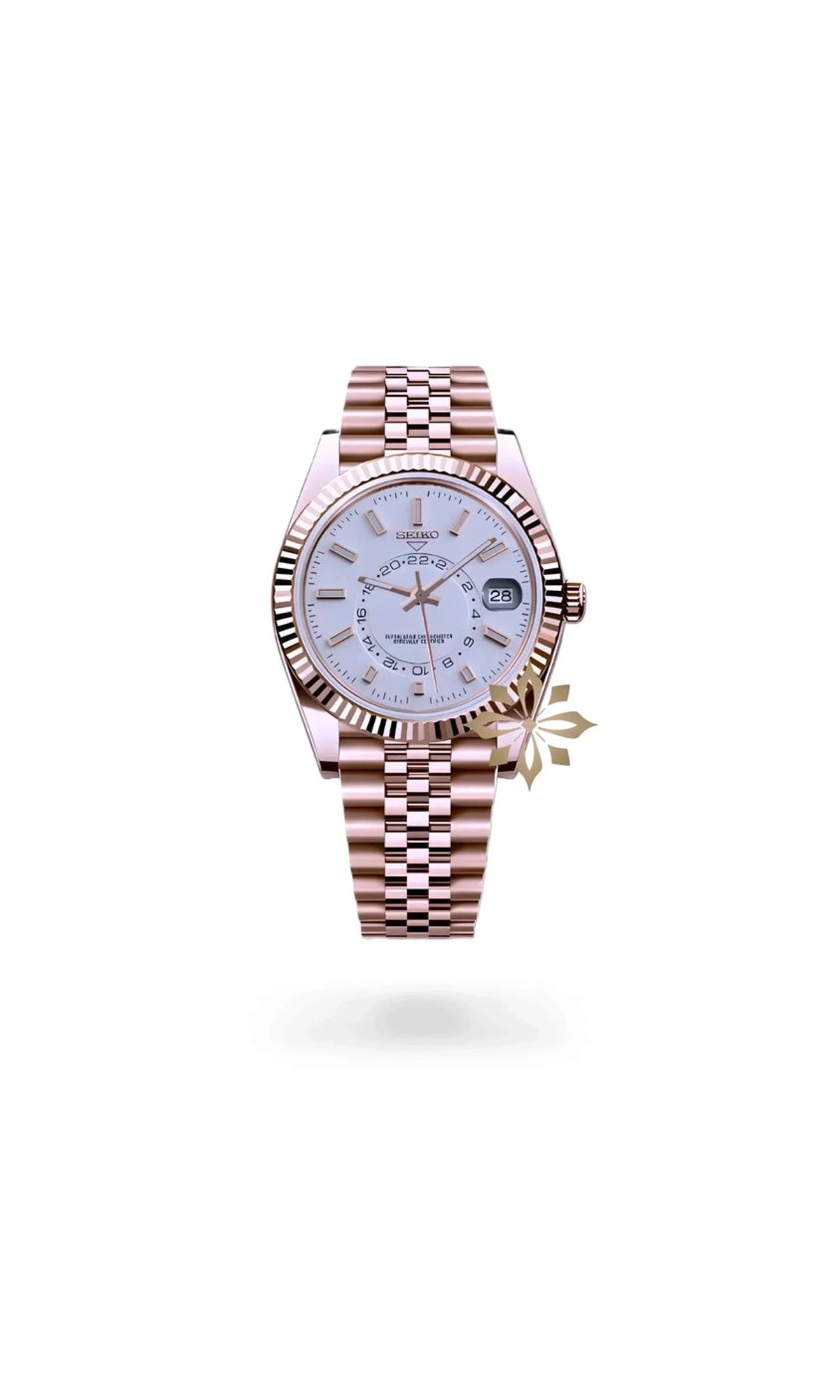 DJ mod skydweller watch white rose gold-Circa Watch Labs