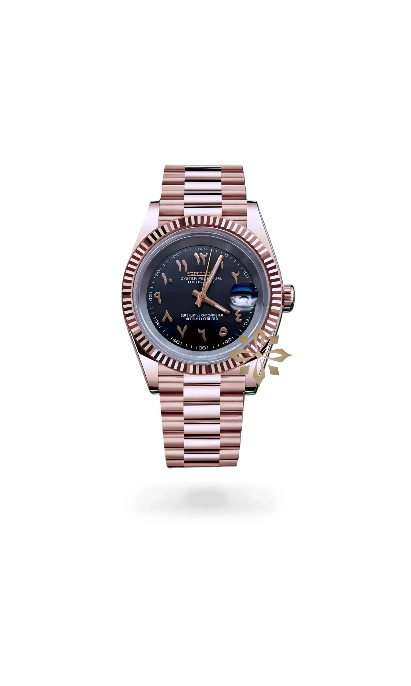 DJ mod watch 'Black rose gold' arabic-Circa Watch Labs