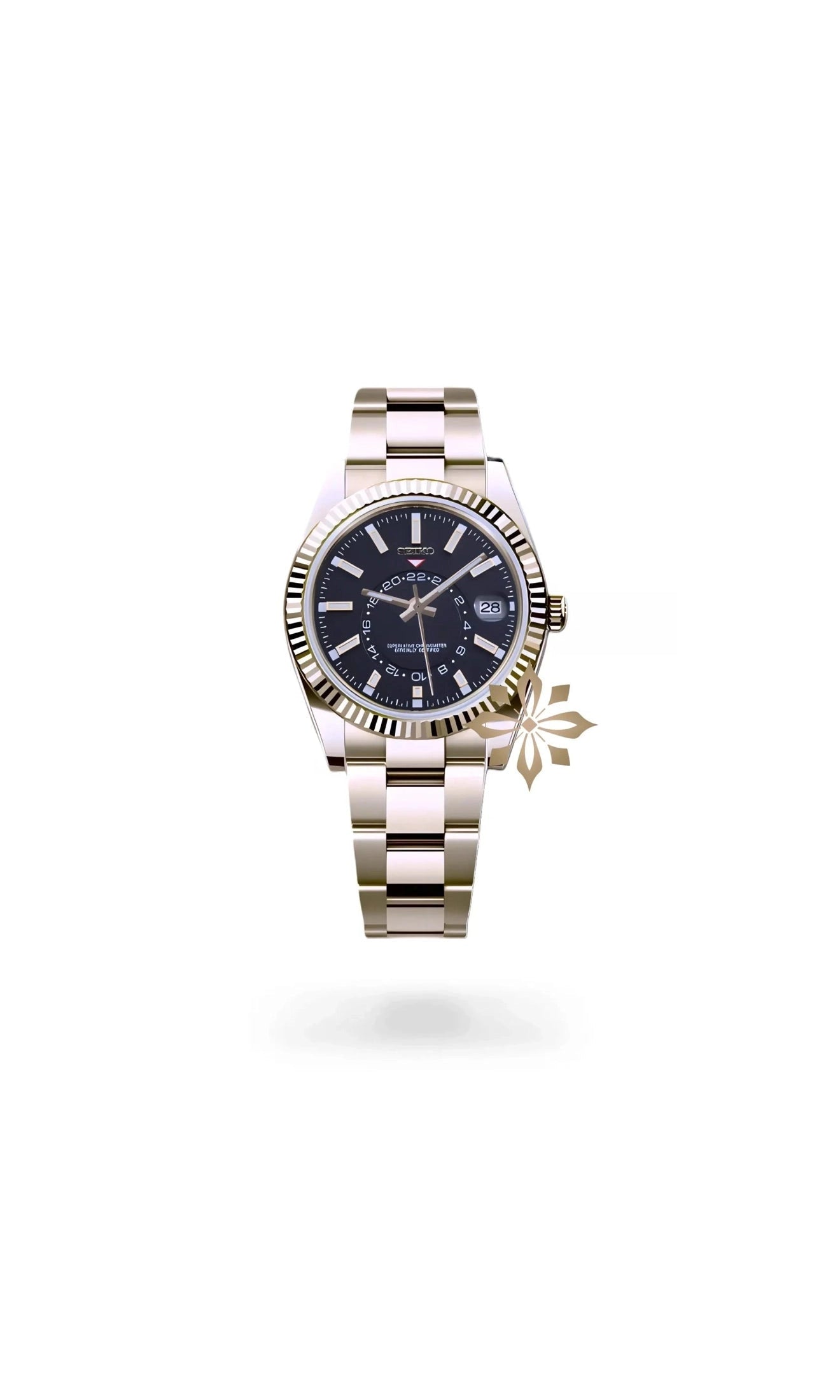 DJ skydweller watch black gold-Circa Watch Labs