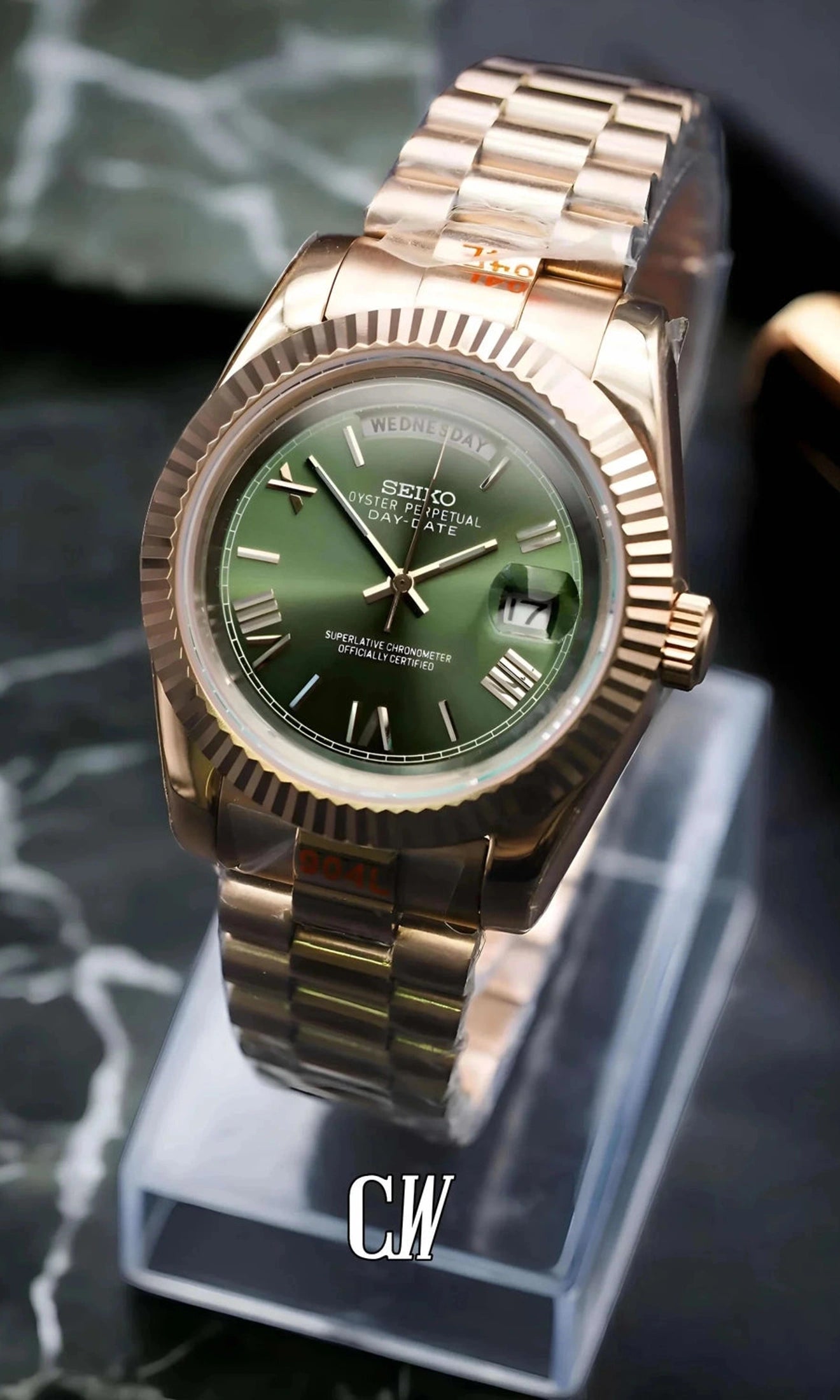 Daydate mod rose gold automatic watch-Circa Watch Labs