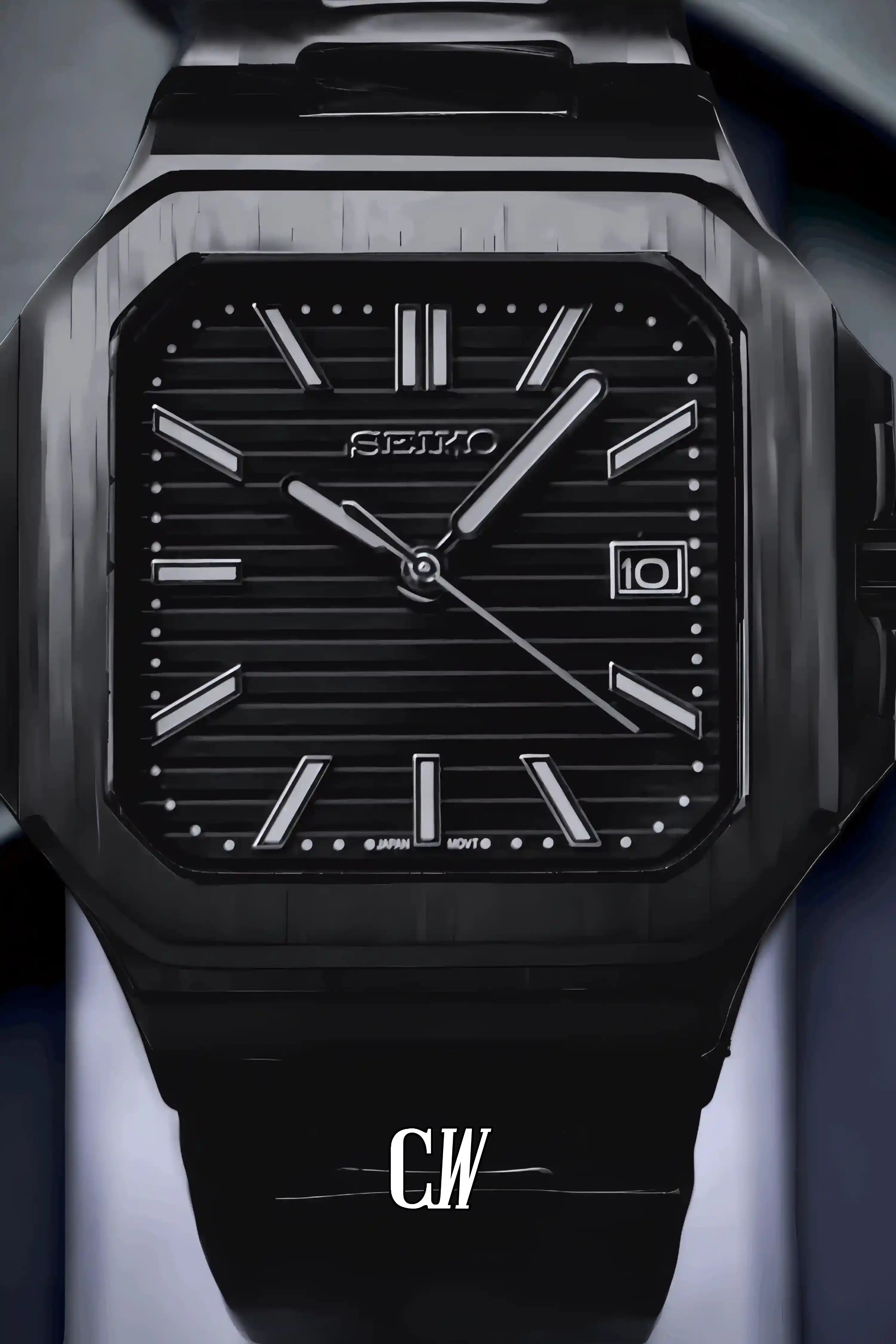 Seikocubitus mod watch triple black