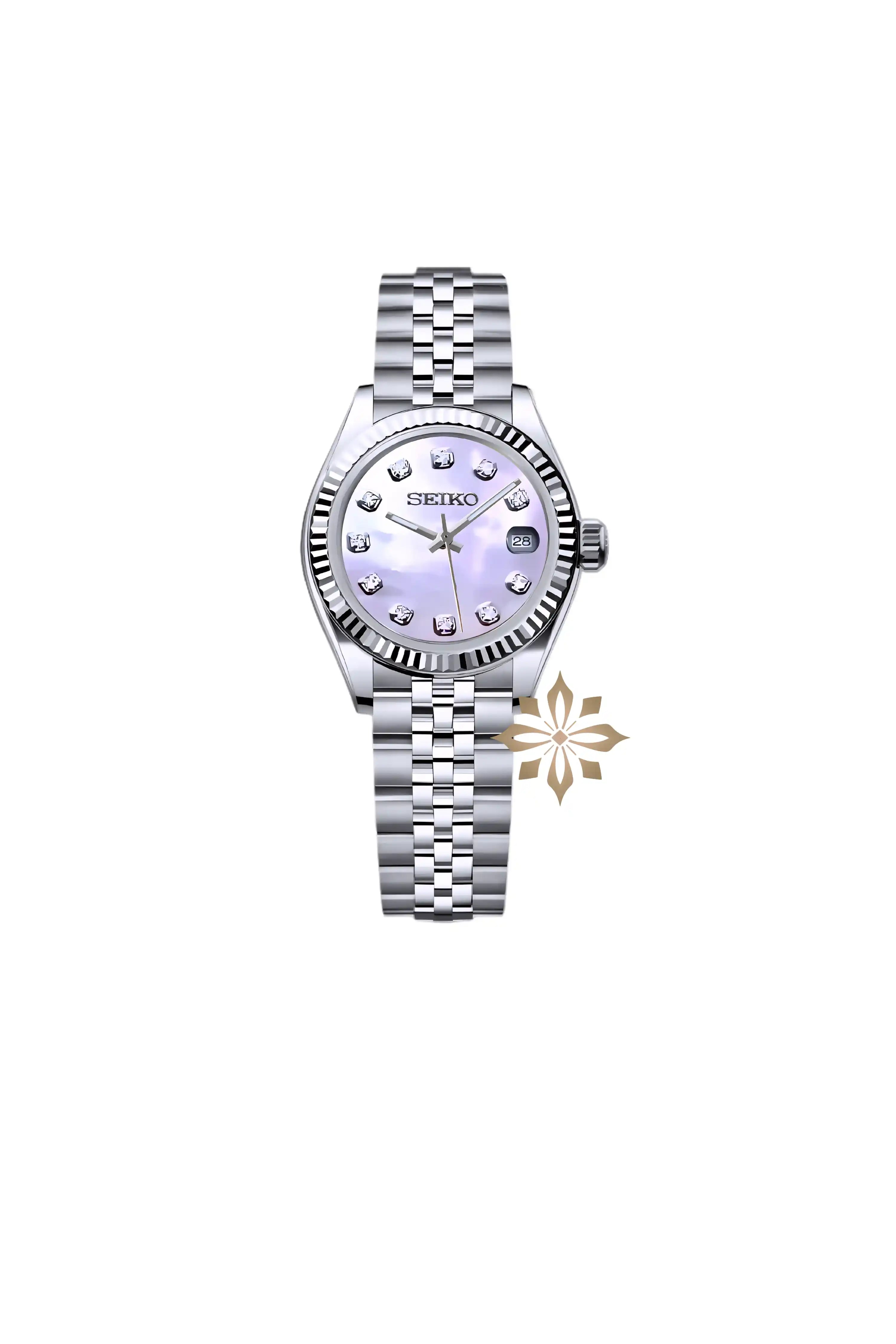 Ladies DJ mod watch 26mm silver MOP-Circa Watch Labs