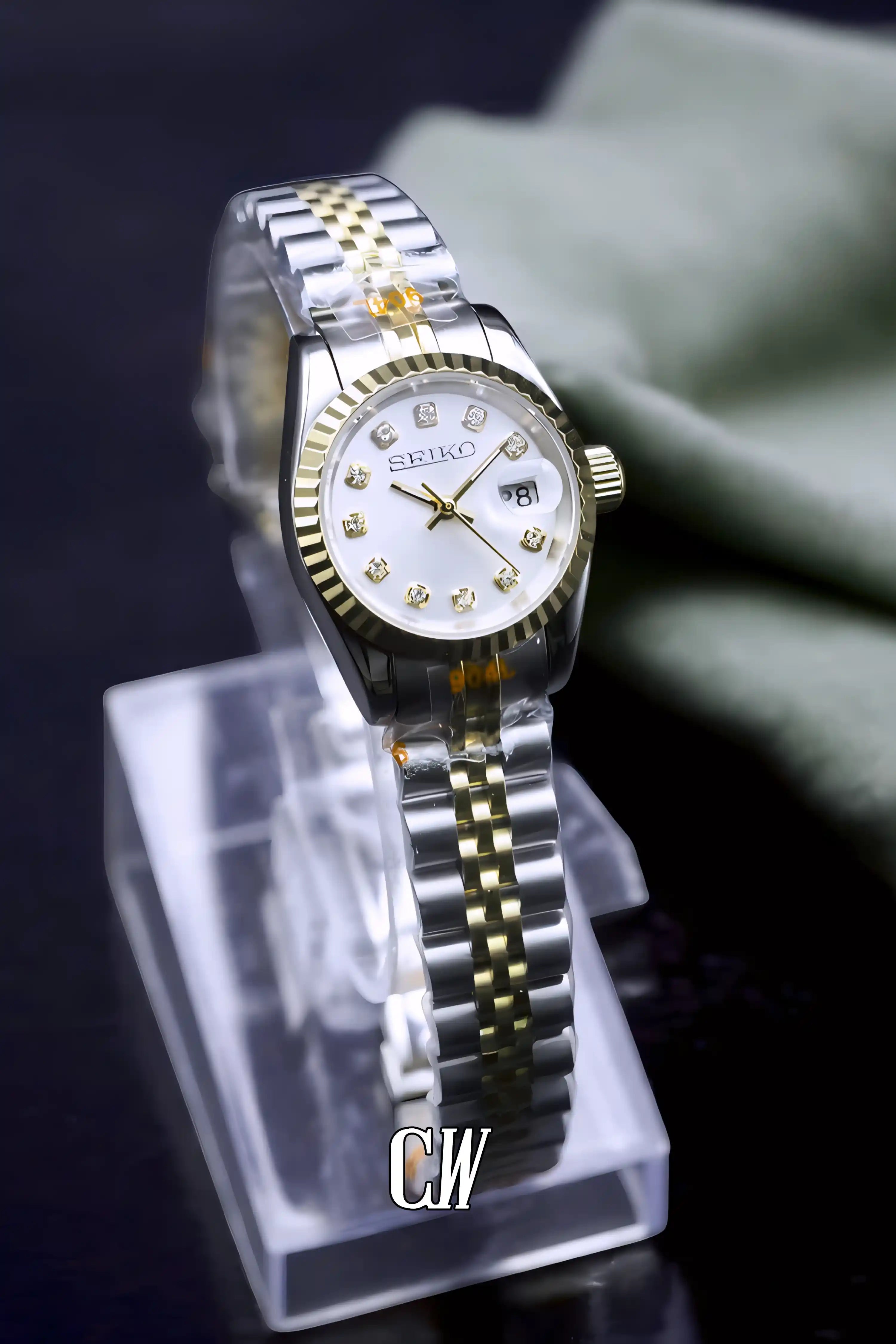 Ladies DJ mod watch 26mm two tone gold-Circa Watch Labs