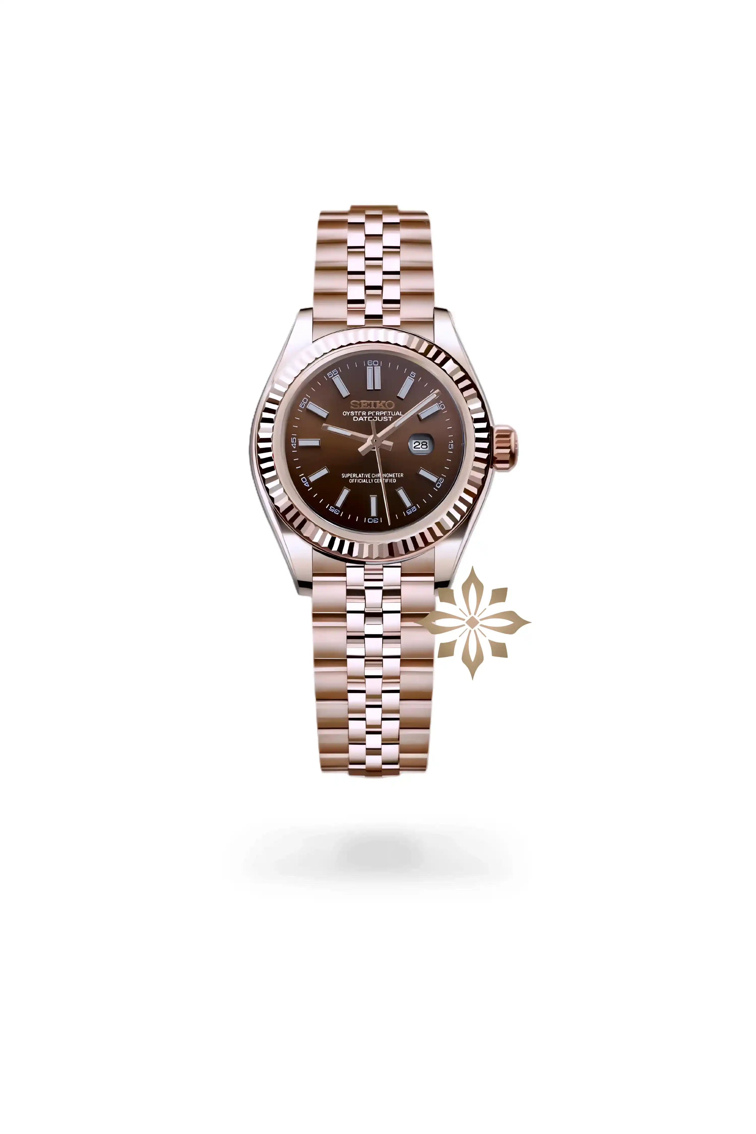 Ladies DJ mod watch 31mm rose gold brown-Circa Watch Labs