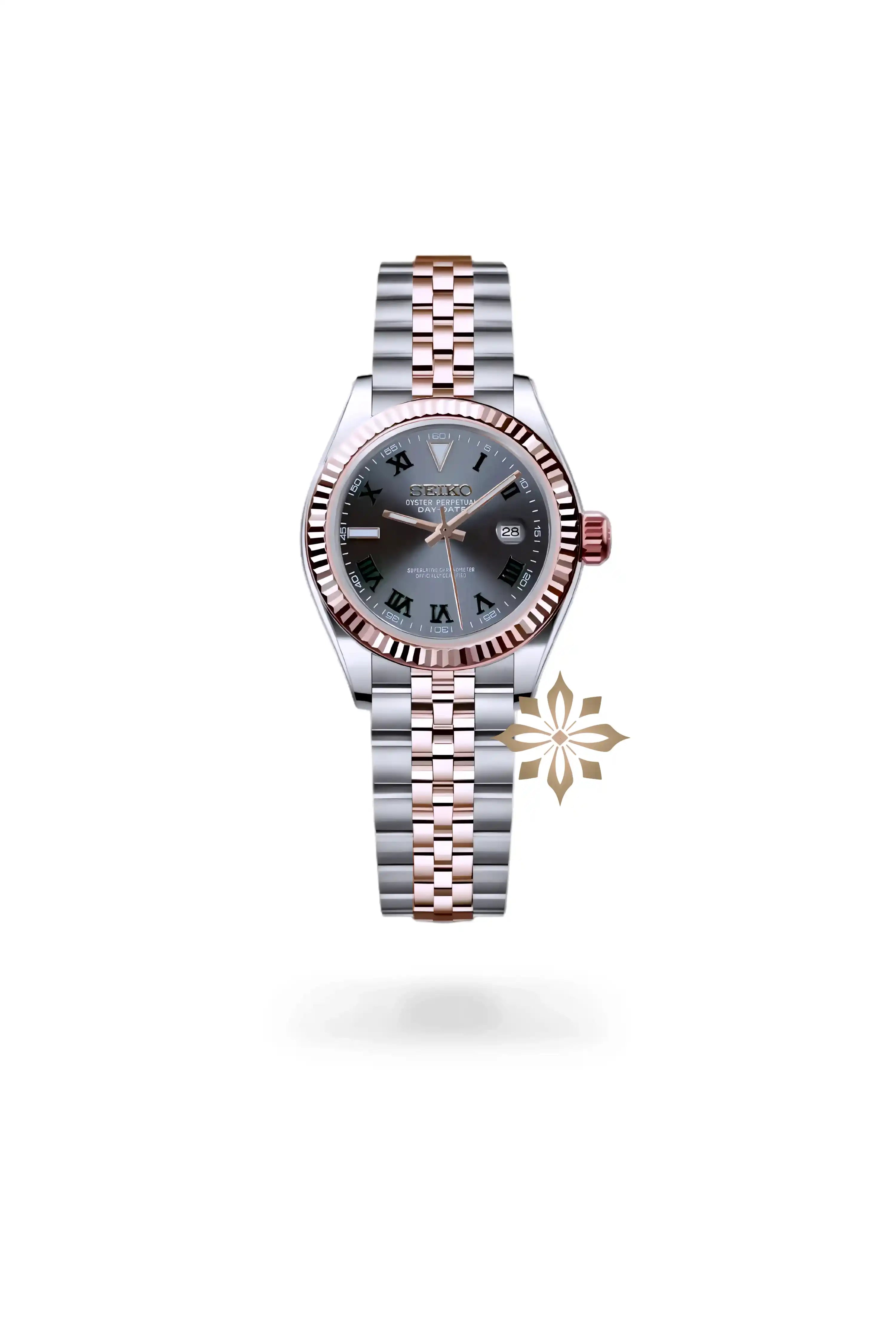 Ladies DJ mod watch 31mm wimbledon two tone rose gold silver-Circa Watch Labs