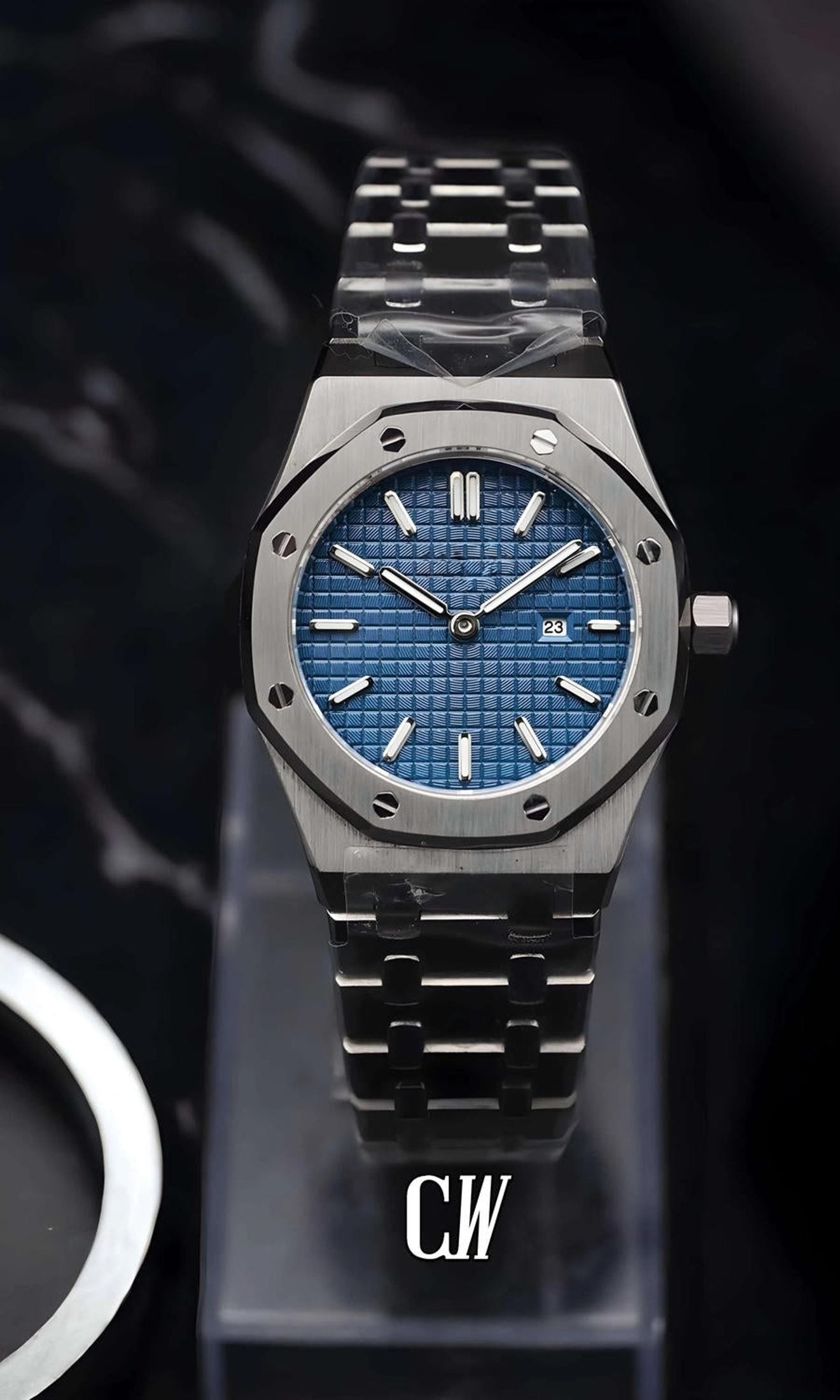 Ladies mod oak watch 'Blue'-Circa Watch Labs