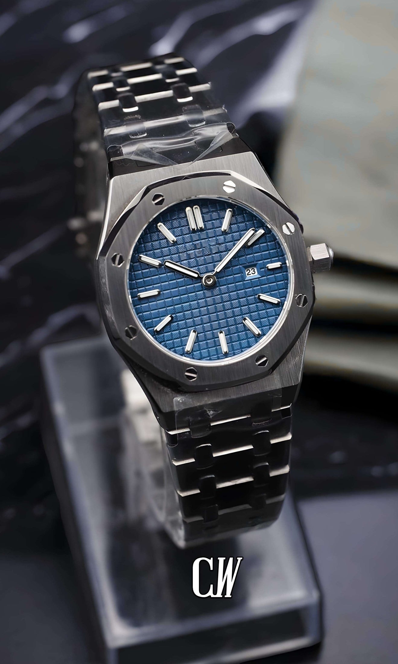 Ladies mod oak watch 'Blue'-Circa Watch Labs