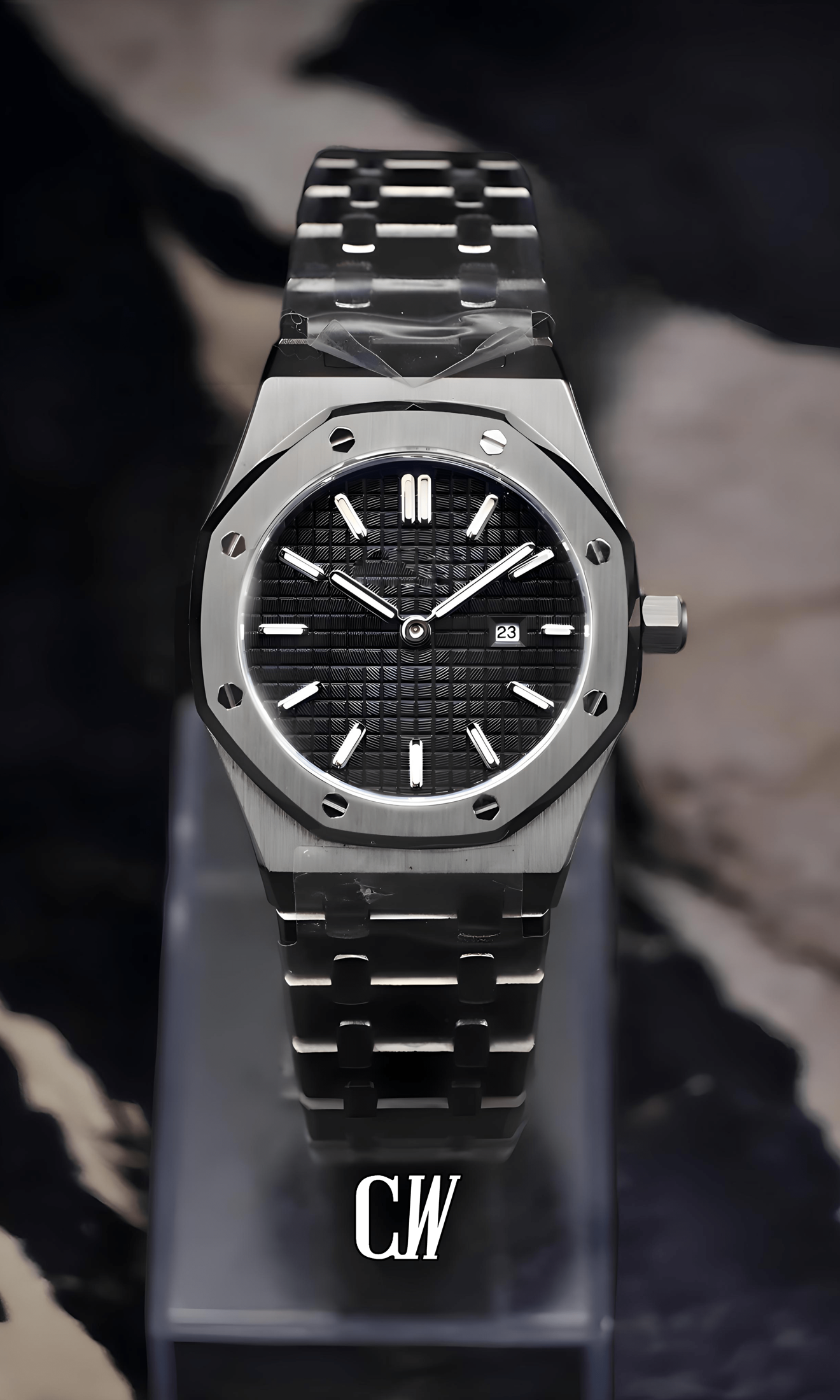 Ladies mod oak watch 'black'-Circa Watch Labs