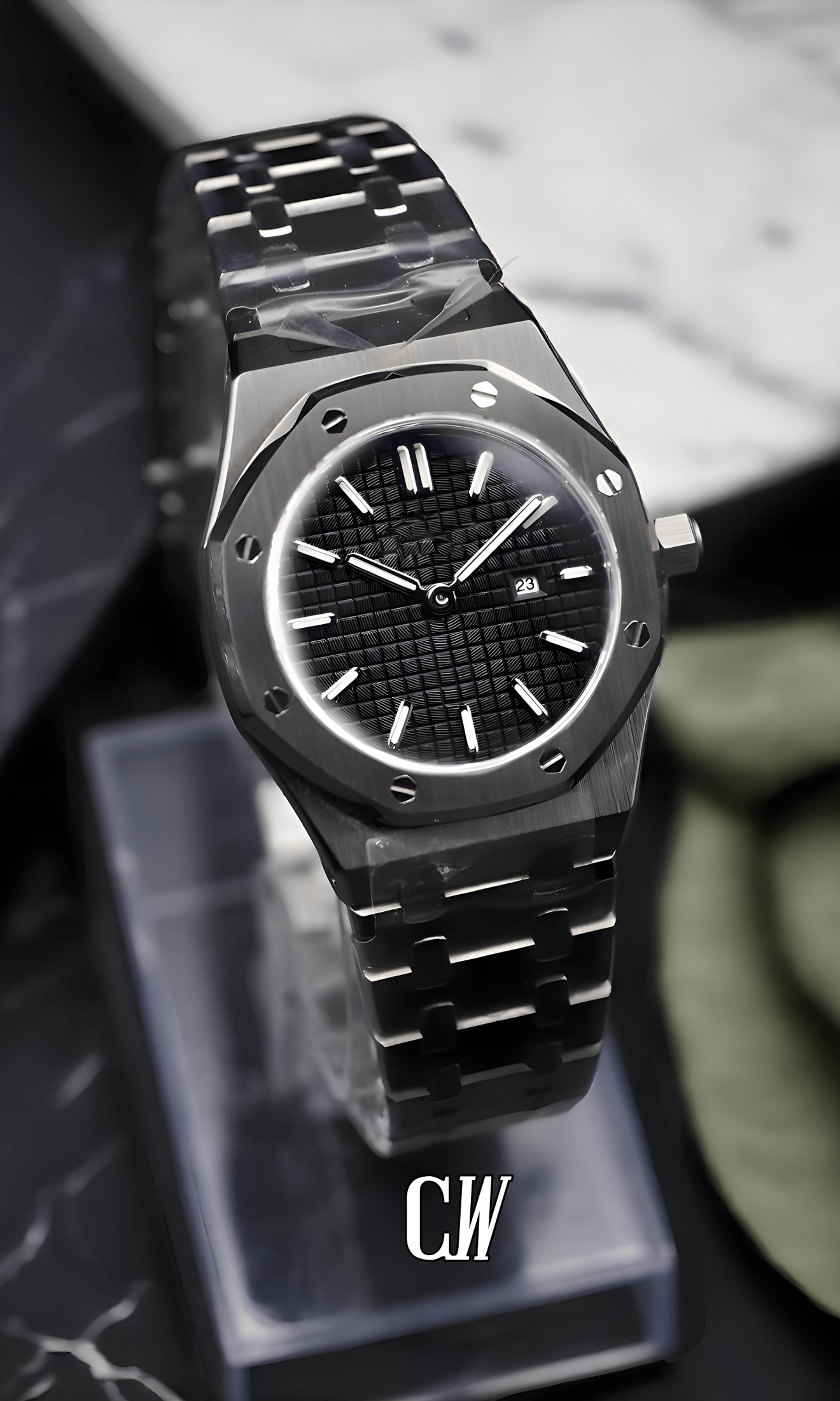 Ladies mod oak watch 'black'-Circa Watch Labs