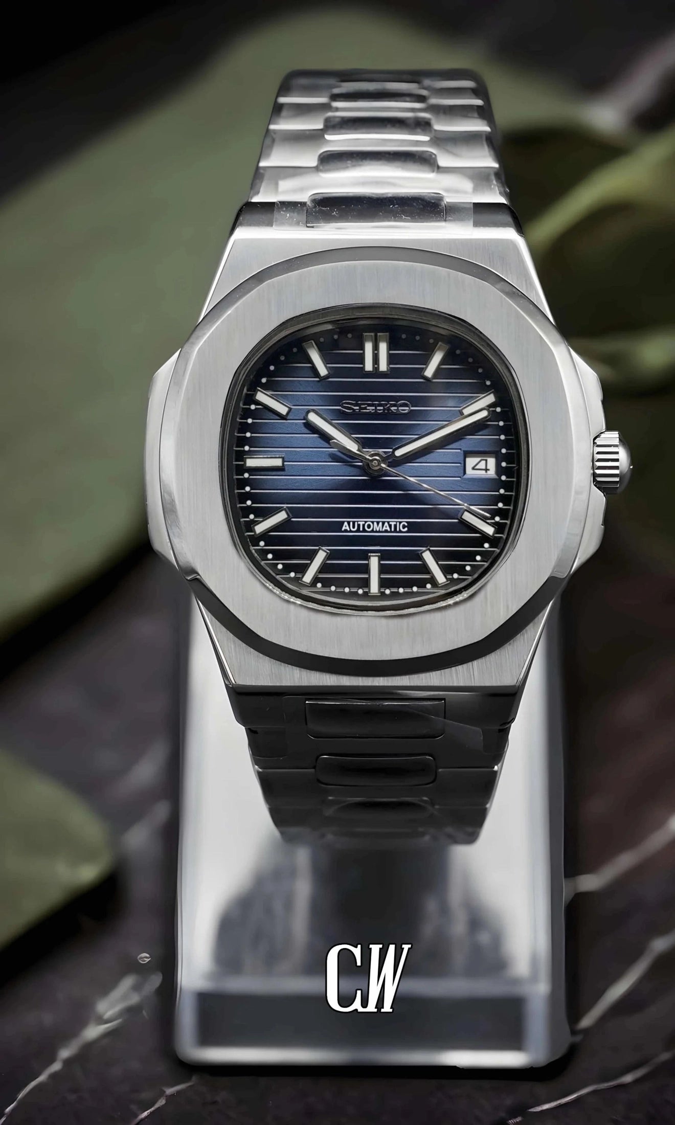 Nautiko mod watch blue-Circa Watch Labs