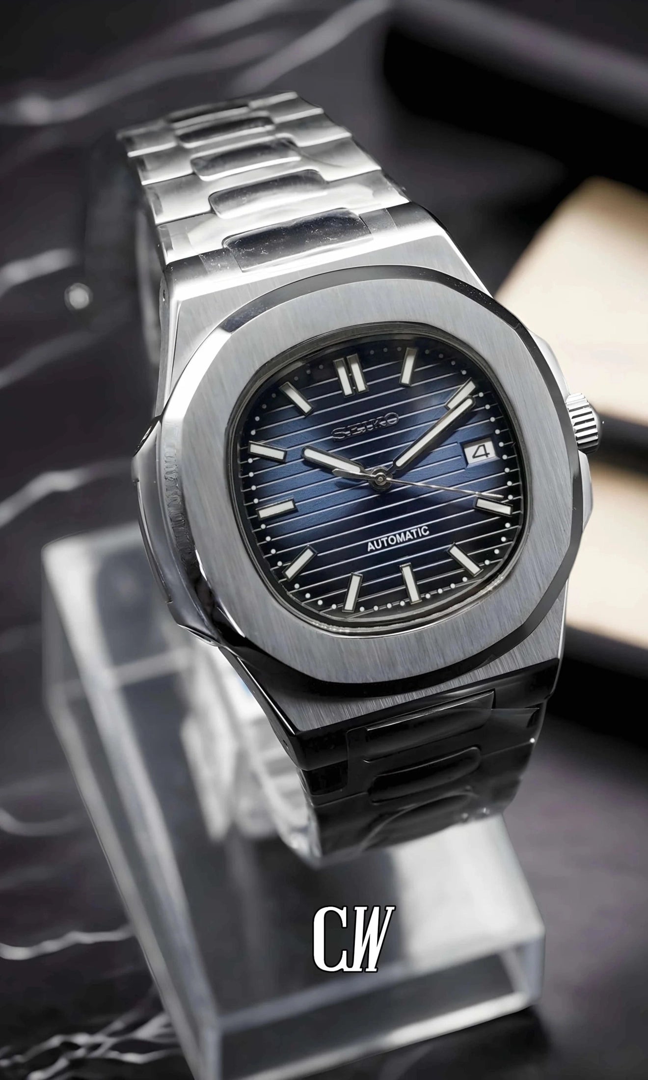 Nautiko mod watch blue-Circa Watch Labs