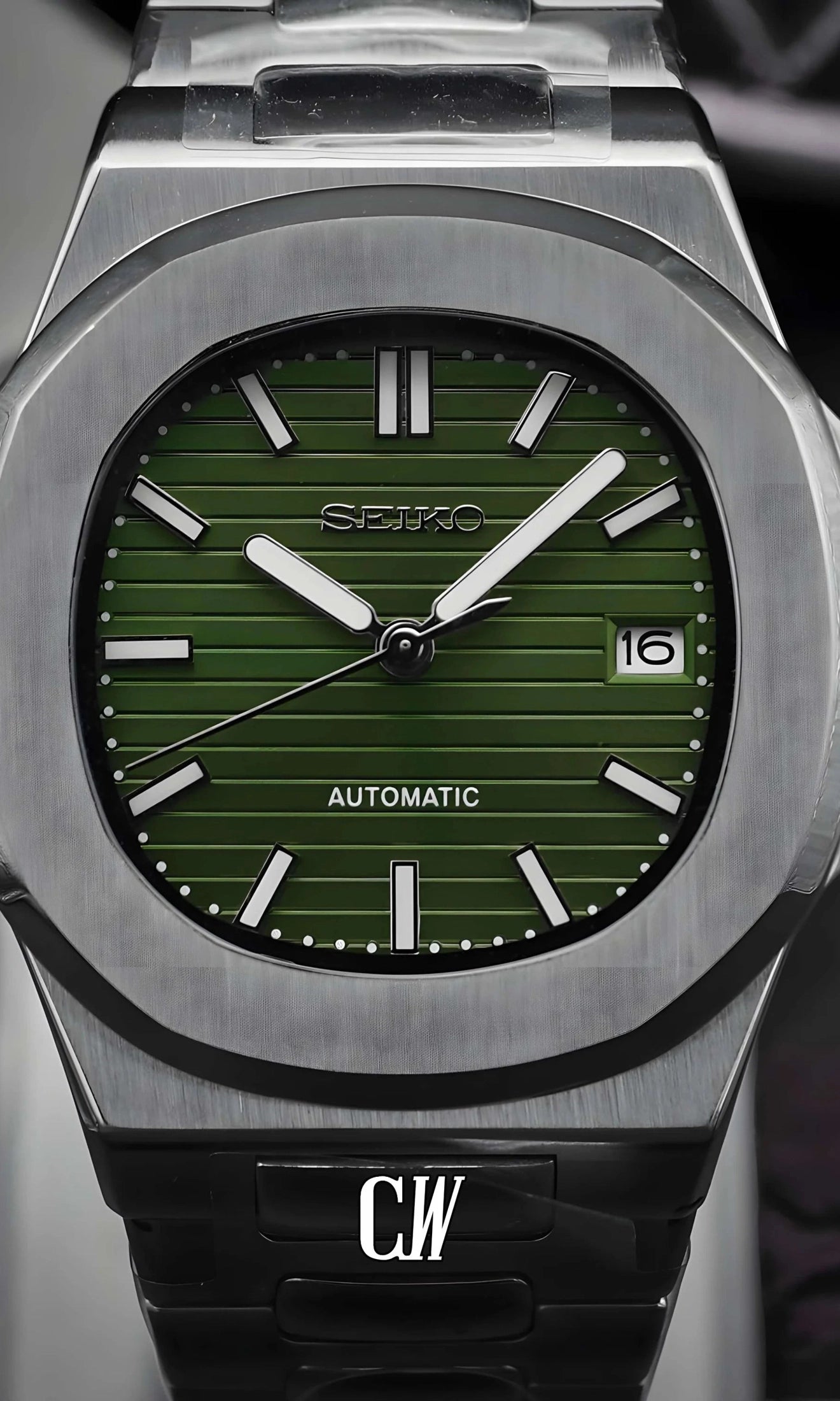 Nautiko mod watch olive green-Circa Watch Labs