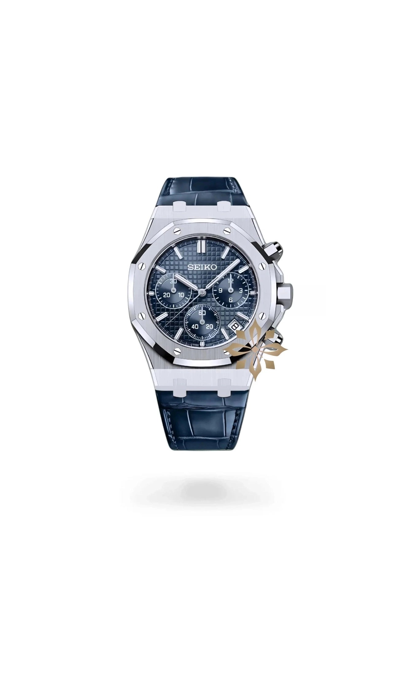 Oak mod chronograph blue watch-Circa Watch Labs