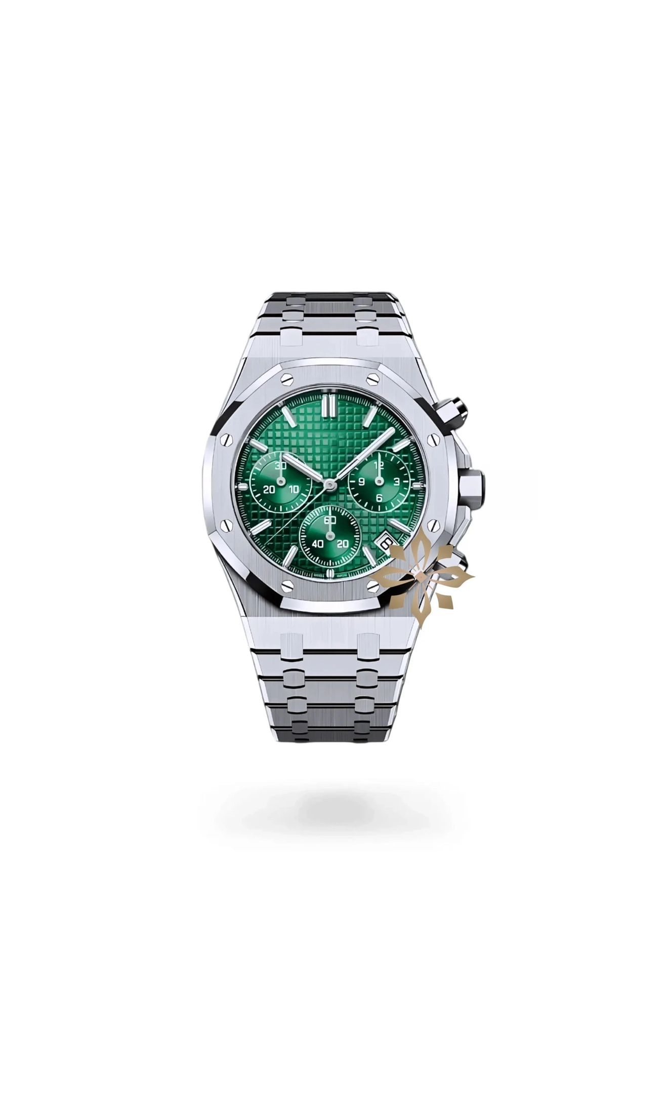 Oak mod chronograph green watch