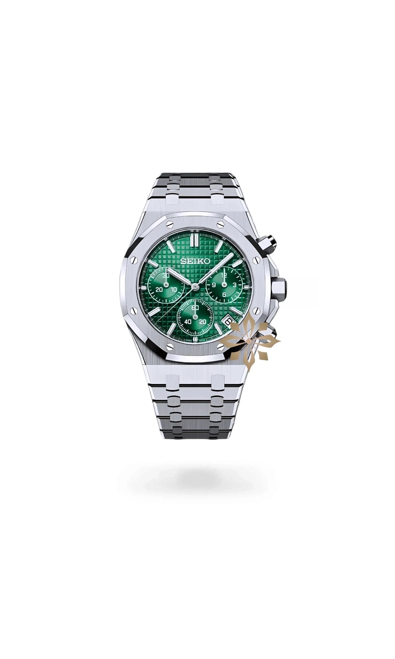 Oak mod chronograph green watch-Circa Watch Labs