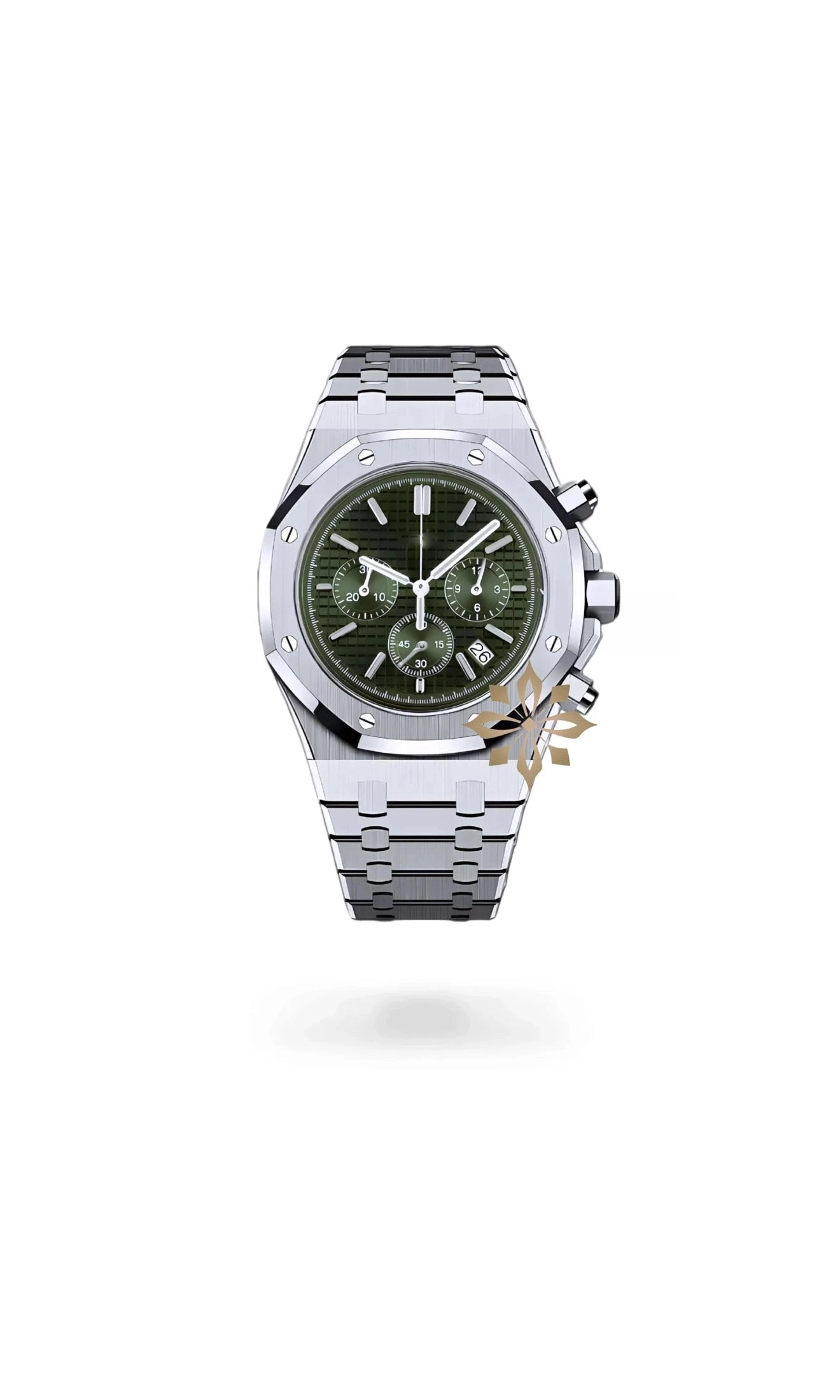 Oak mod chronograph olive green watch