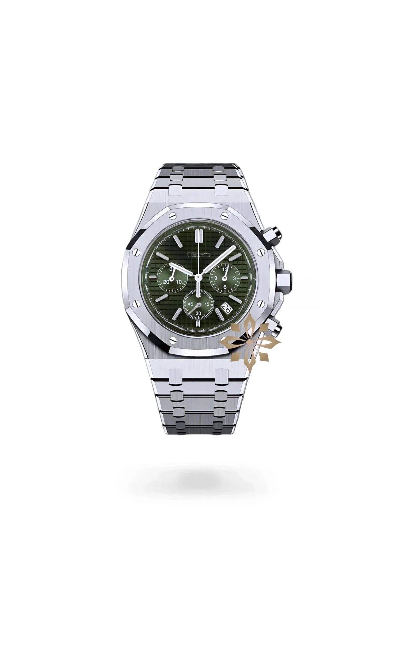 Oak mod chronograph olive green watch-Circa Watch Labs